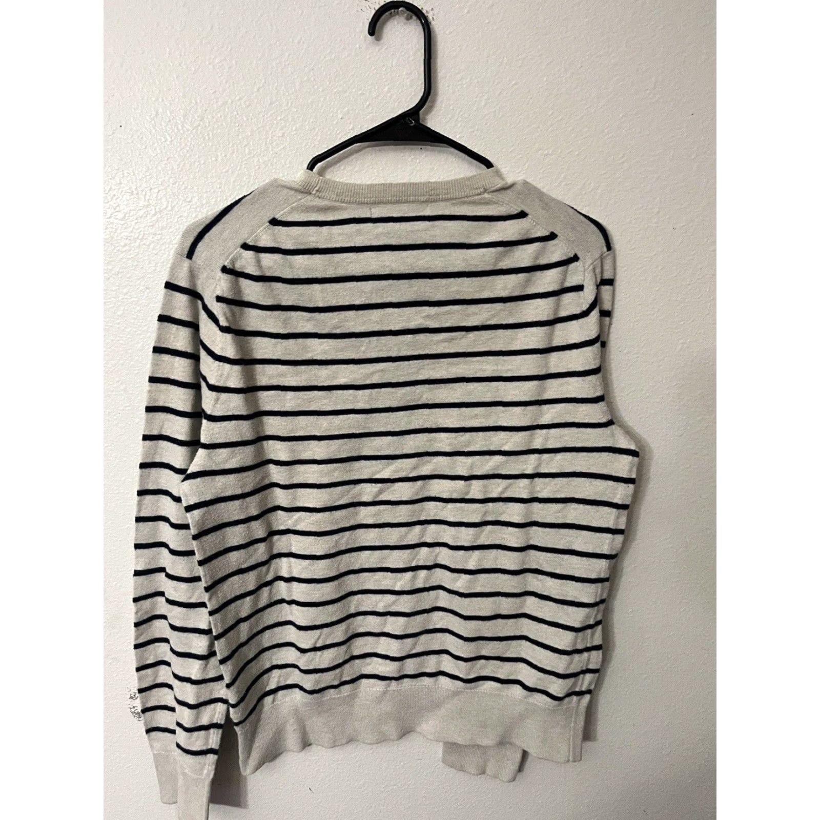 Banana Republic Banana Republic Luxe Sweater Collection Multicolor Striped Mens Small V-Neck Pullover Classic Preppy Size US S / EU 44-46 / 1 - 2 Thumbnail