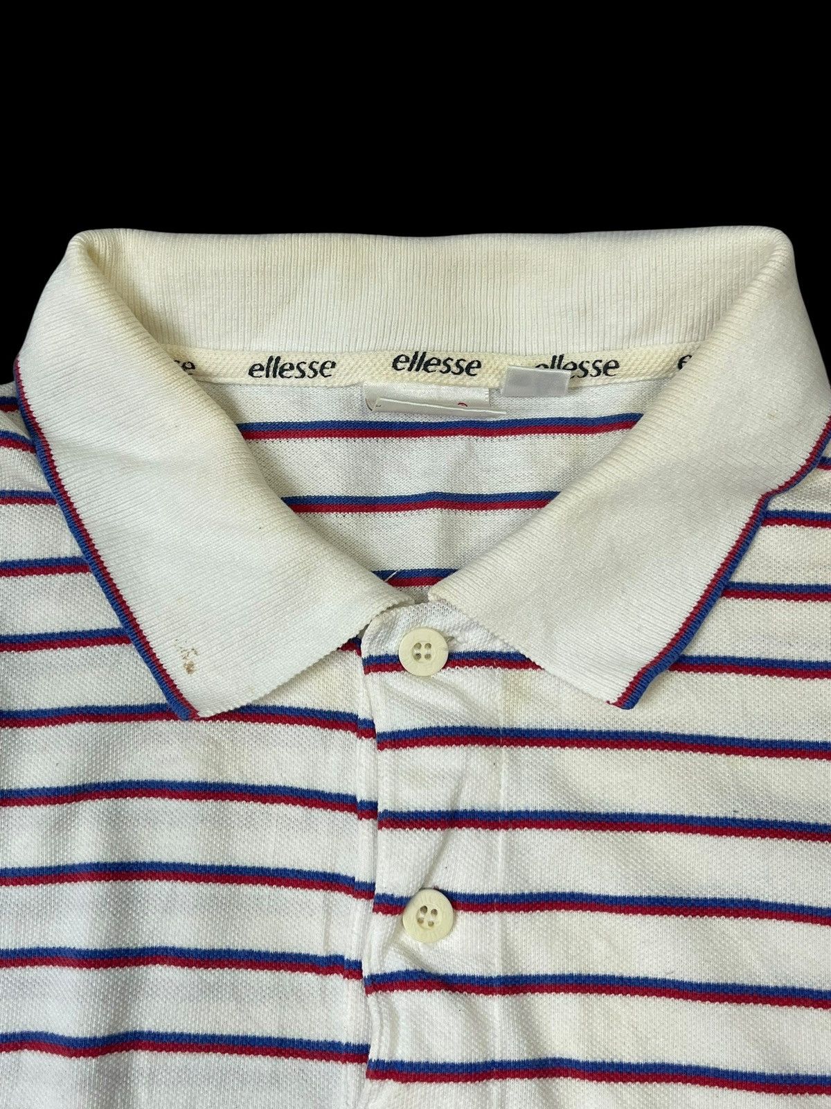 Ellesse Vintage Ellesse Stripe Polo Tee Streetwear Size US L / EU 52-54 / 3 - 4 Thumbnail