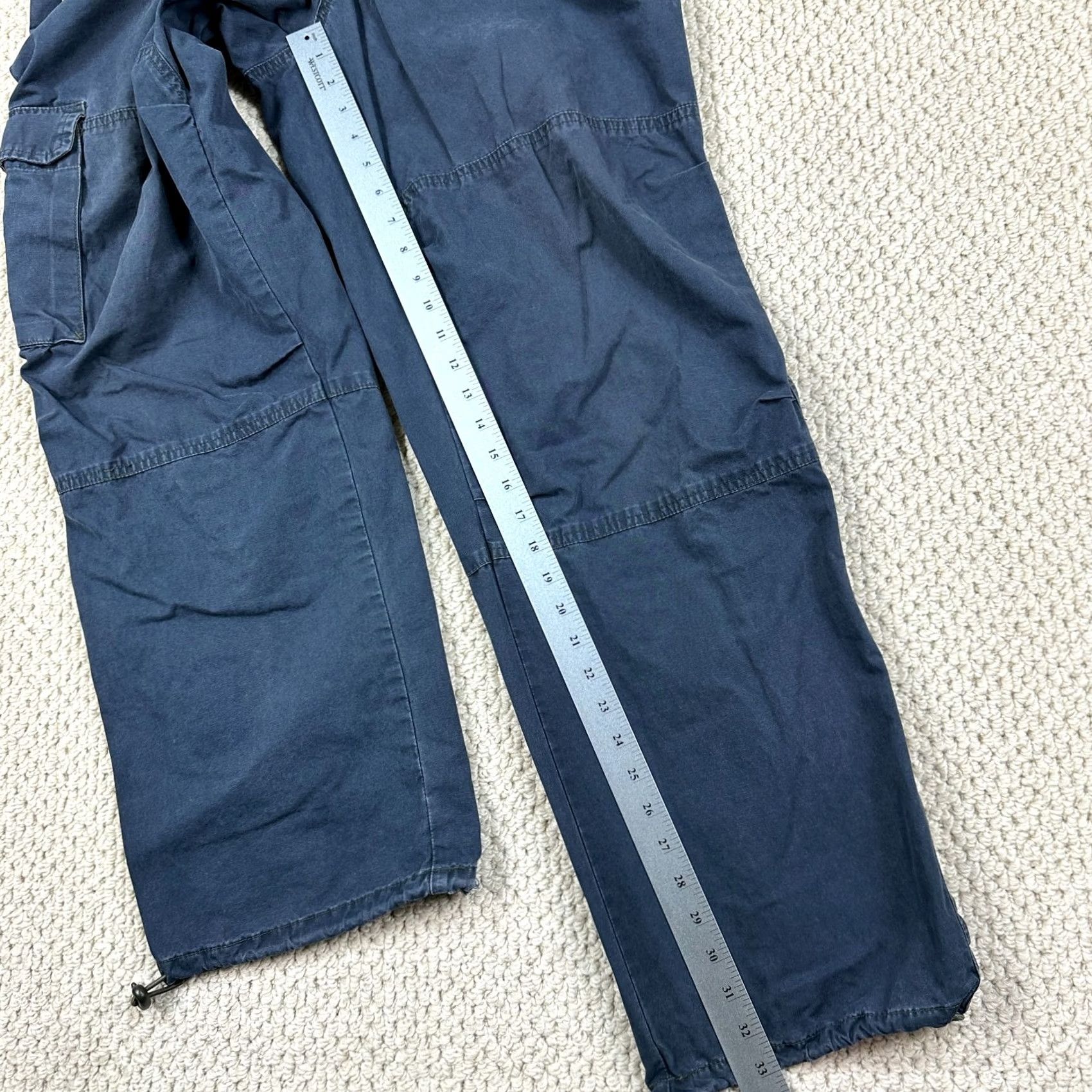 American Eagle Outfitters VINTAGE American Eagle Pants Mens 34x33 Navy Cargo Military Baggy Skater Y2K 90s Size US 34 / EU 50 - 7 Thumbnail