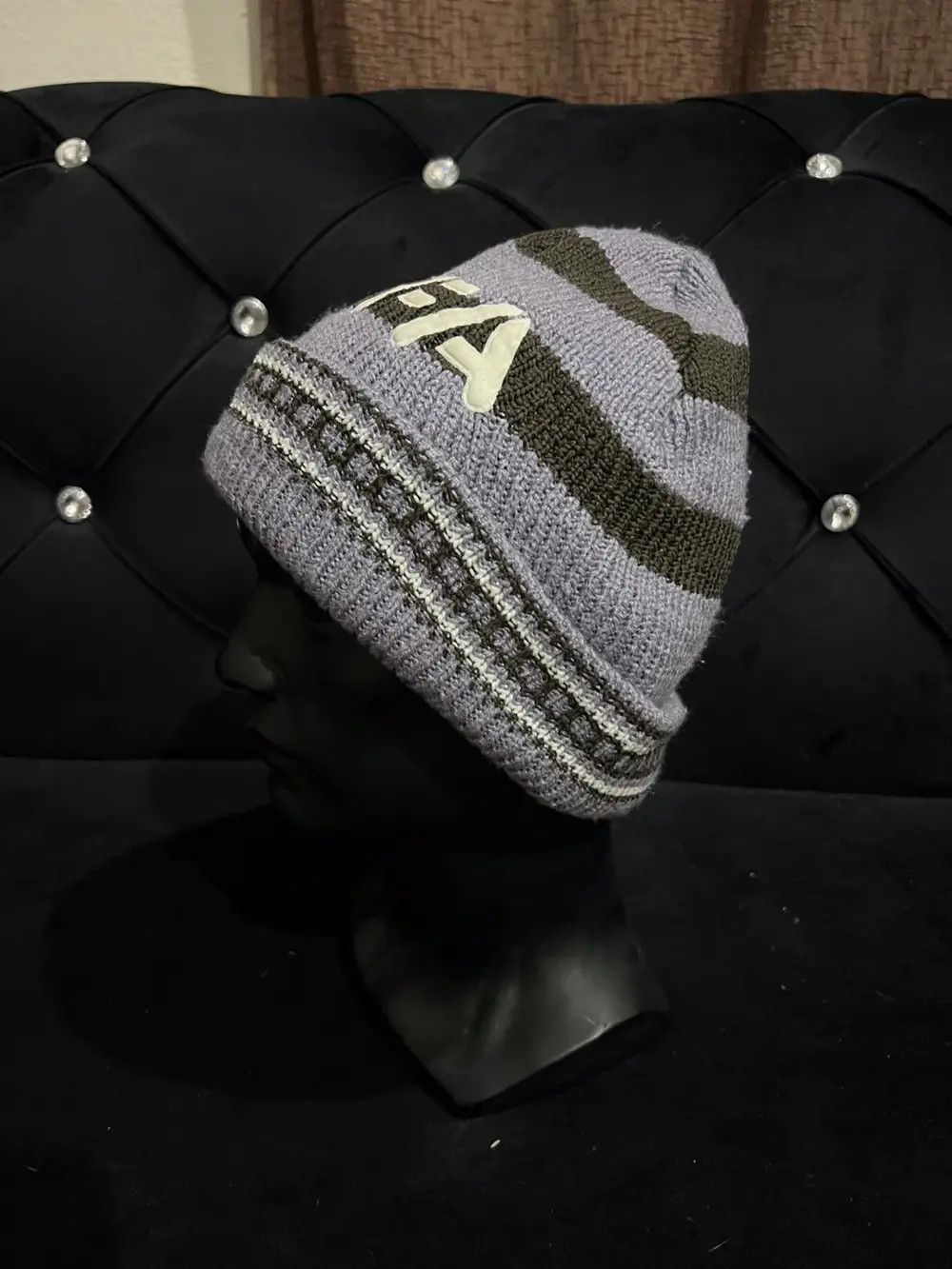 Vintage FIFA Stripe Design Beanie Hat Size ONE SIZE - 3 Thumbnail