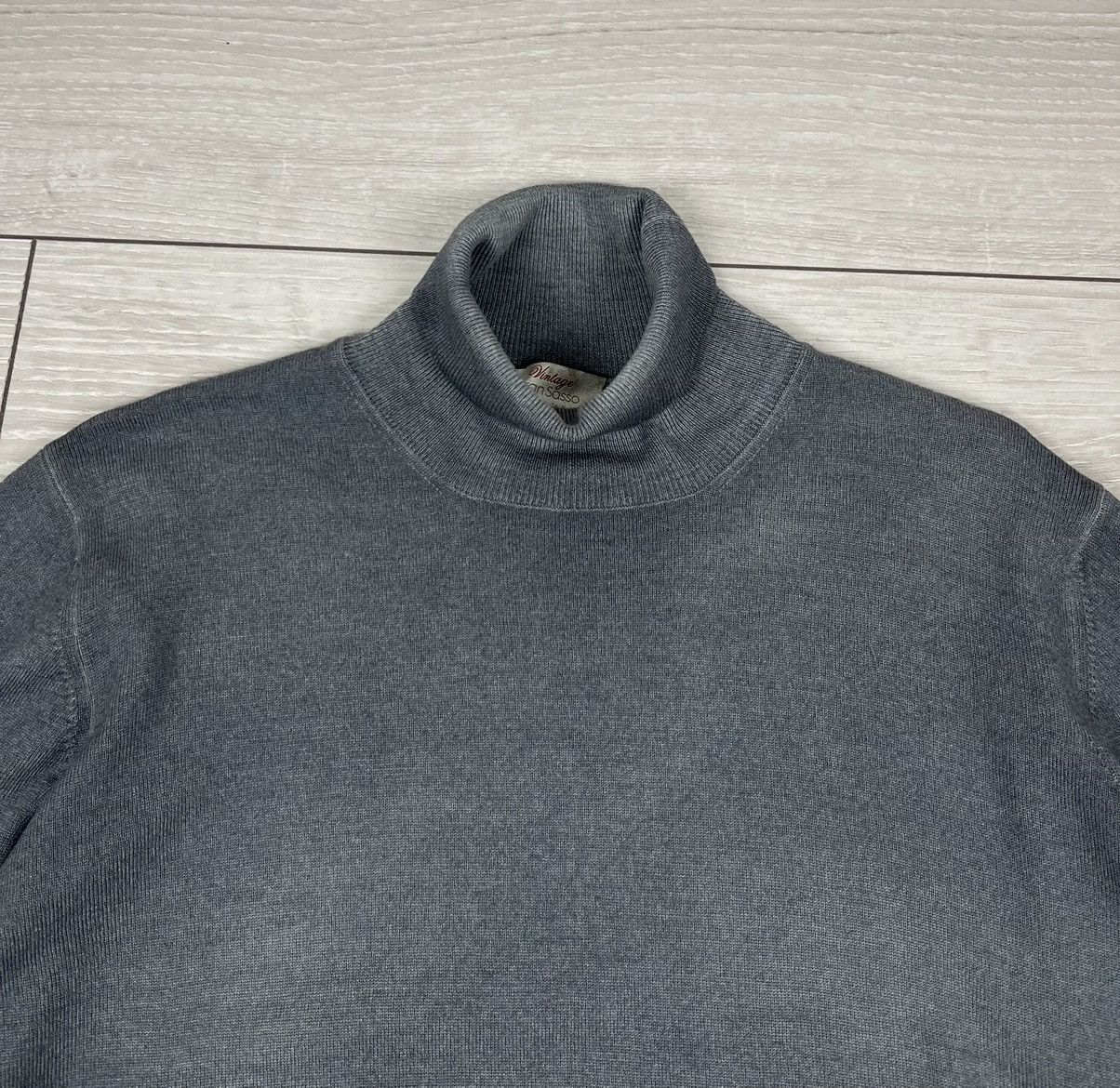 Gran Sasso Gran Sasso Grey Wool Turtle Neck Sweater Size US L / EU 52-54 / 3 - 5 Thumbnail