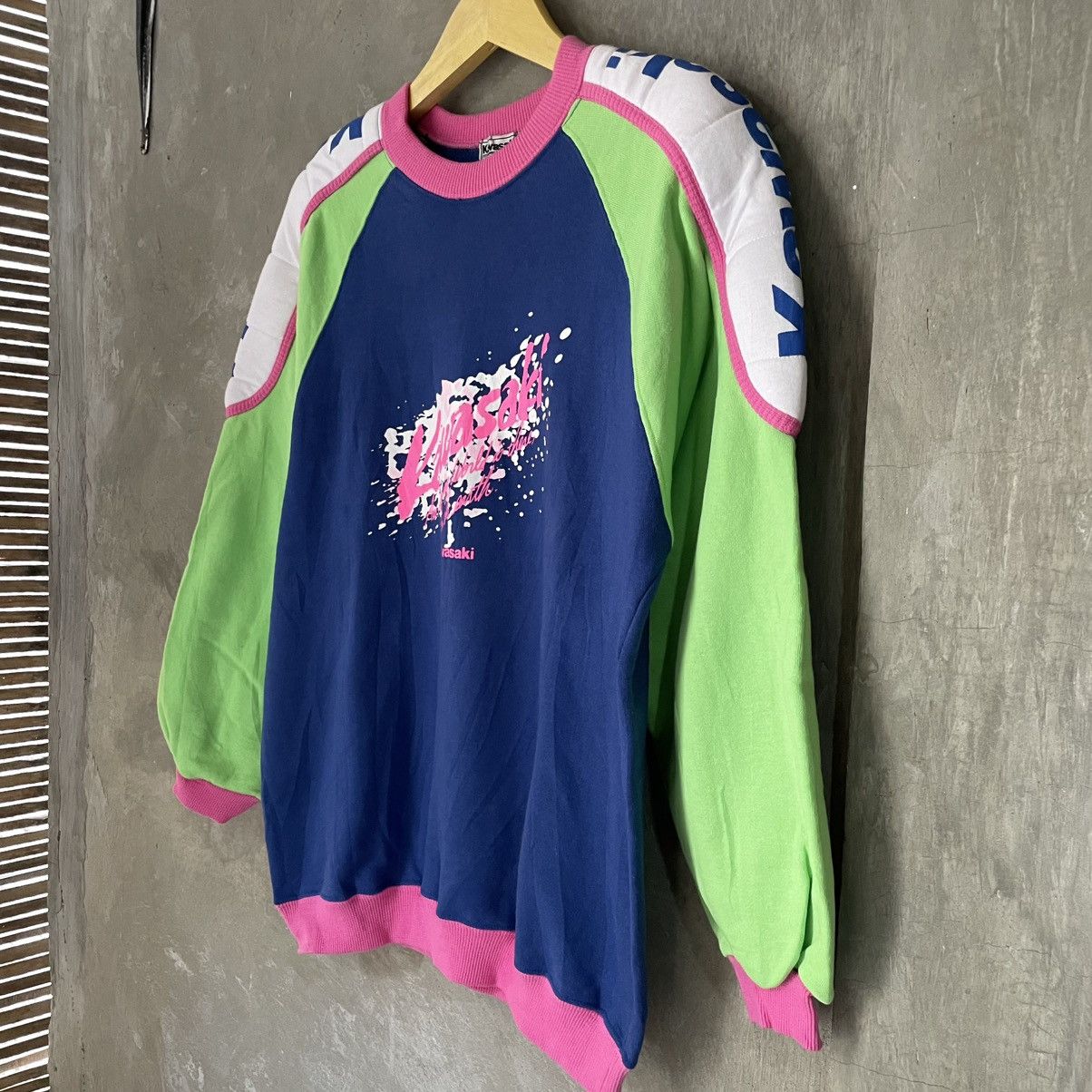 Gear for Sports × Sports Specialties Vintage 80s Kawasaki Motorcycle Riding Sweatshirt Size US M / EU 48-50 / 2 - 2 Thumbnail