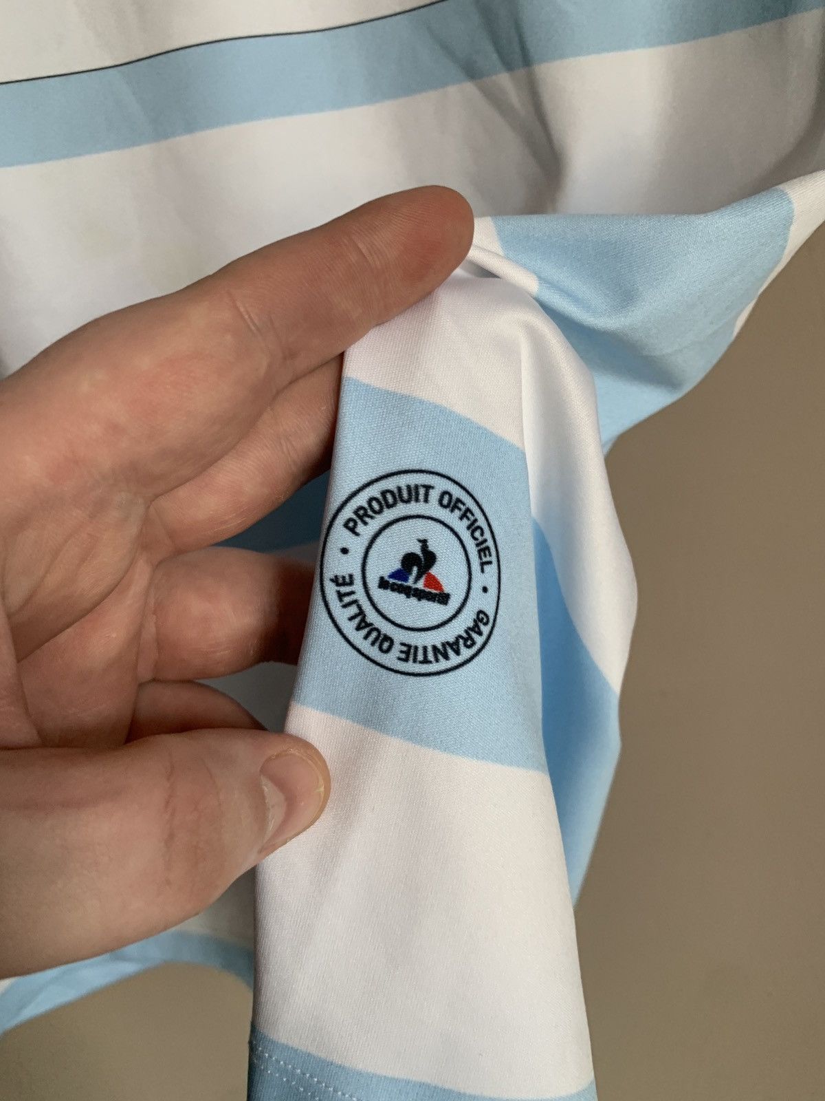 Le Coq Sportif Racing Metro 92 Rugby Union Shirt Le Coq Sportif Jersey Sz L Size US L / EU 52-54 / 3 - 7 Thumbnail