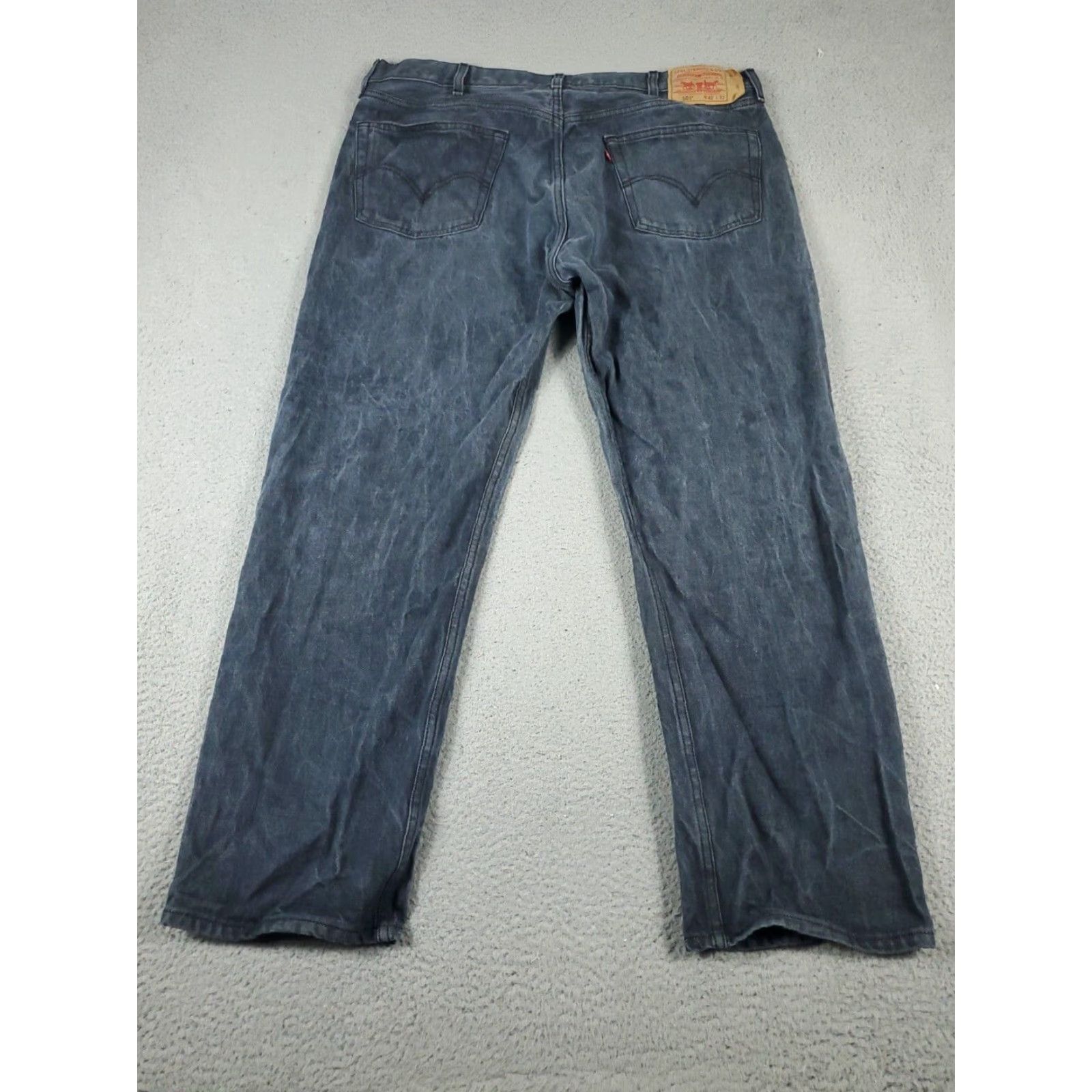 Levi's Levi's 501 Jeans Mens 42x32 Blue Straight Leg Denim Pants Size US 42 / EU 58 - 7 Thumbnail