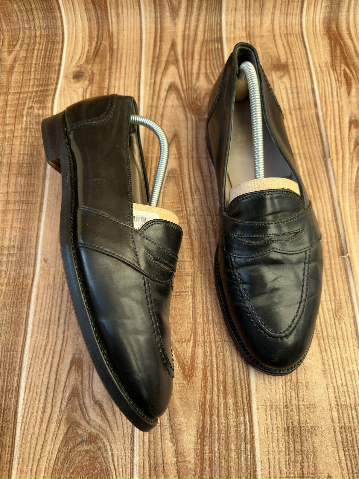 Alden Alden Leather Shell Cordovan Loafers Black Size US 10.5 / EU 43-44 - 8 Thumbnail