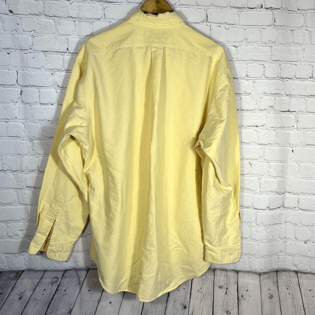Polo Ralph Lauren Ralph Lauren Dress Shirt Pony Yarmouth Oxford Yellow Mens 16.5 35 Sz 16.5 Size 46R - 3 Thumbnail