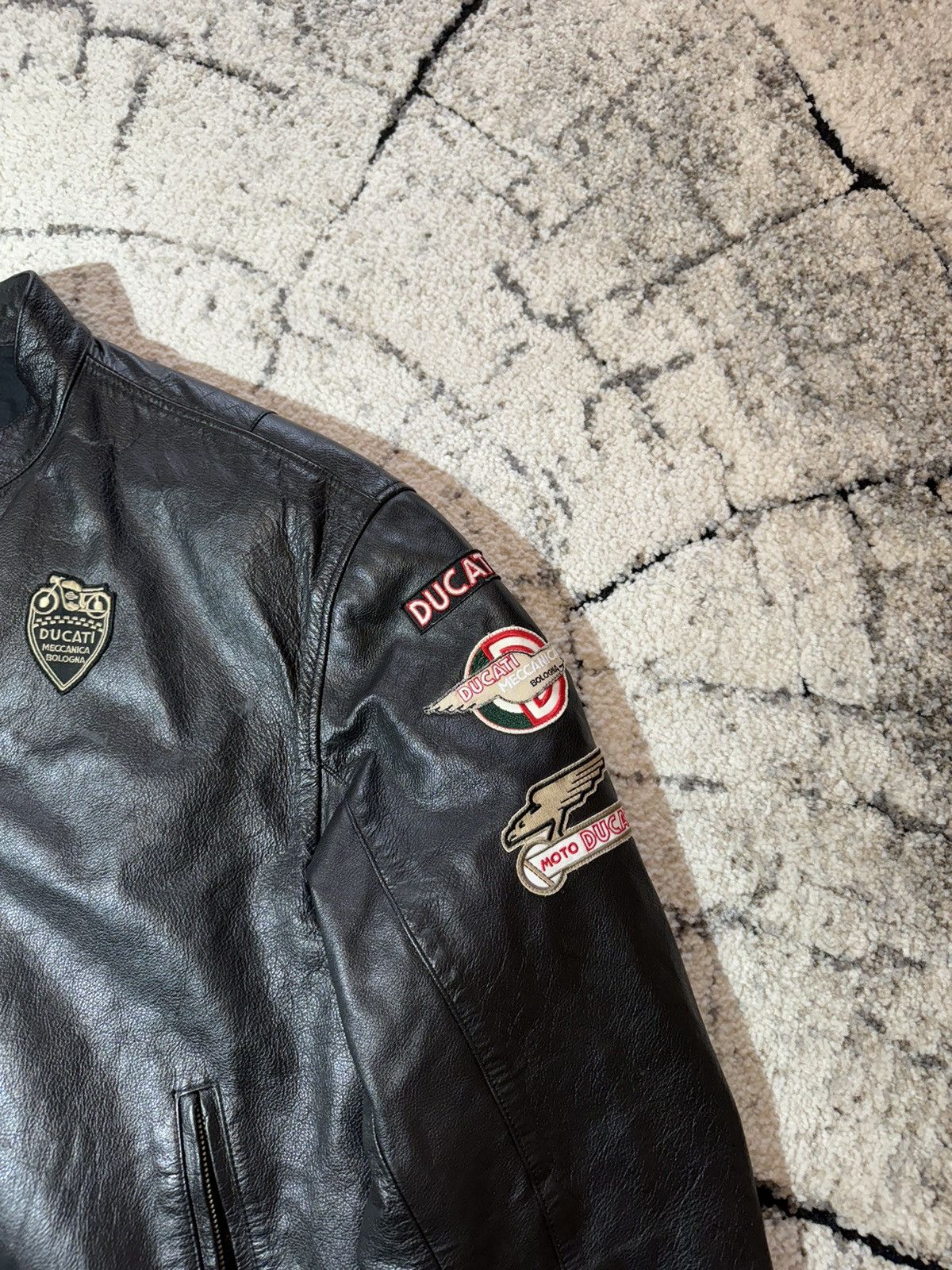 Ducati 2007 Ducati by Dainese Leather Motorcycle Black Jacket 2XL Size US XXL / EU 58 / 5 - 6 Thumbnail