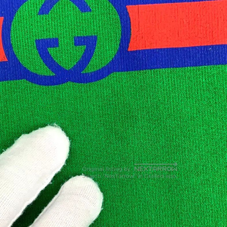 Gucci Gucci Green logo letter pineapple print cotton round-neck Size US M / EU 48-50 / 2 - 9 Thumbnail