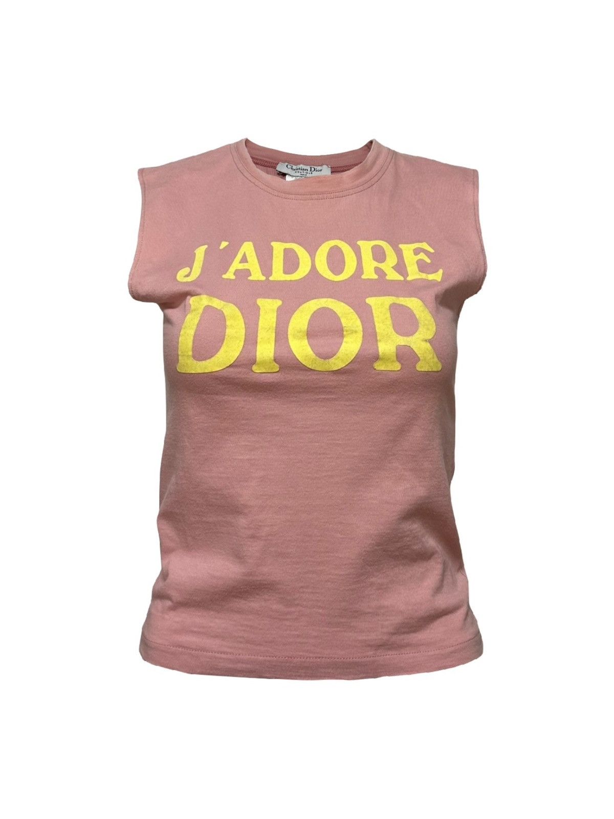Dior CHRISTIAN DIOR Spring Summer 2002 "J'ADORE DIOR" Tank Top Size XS / US 0-2 / IT 36-38 - 1 Thumbnail