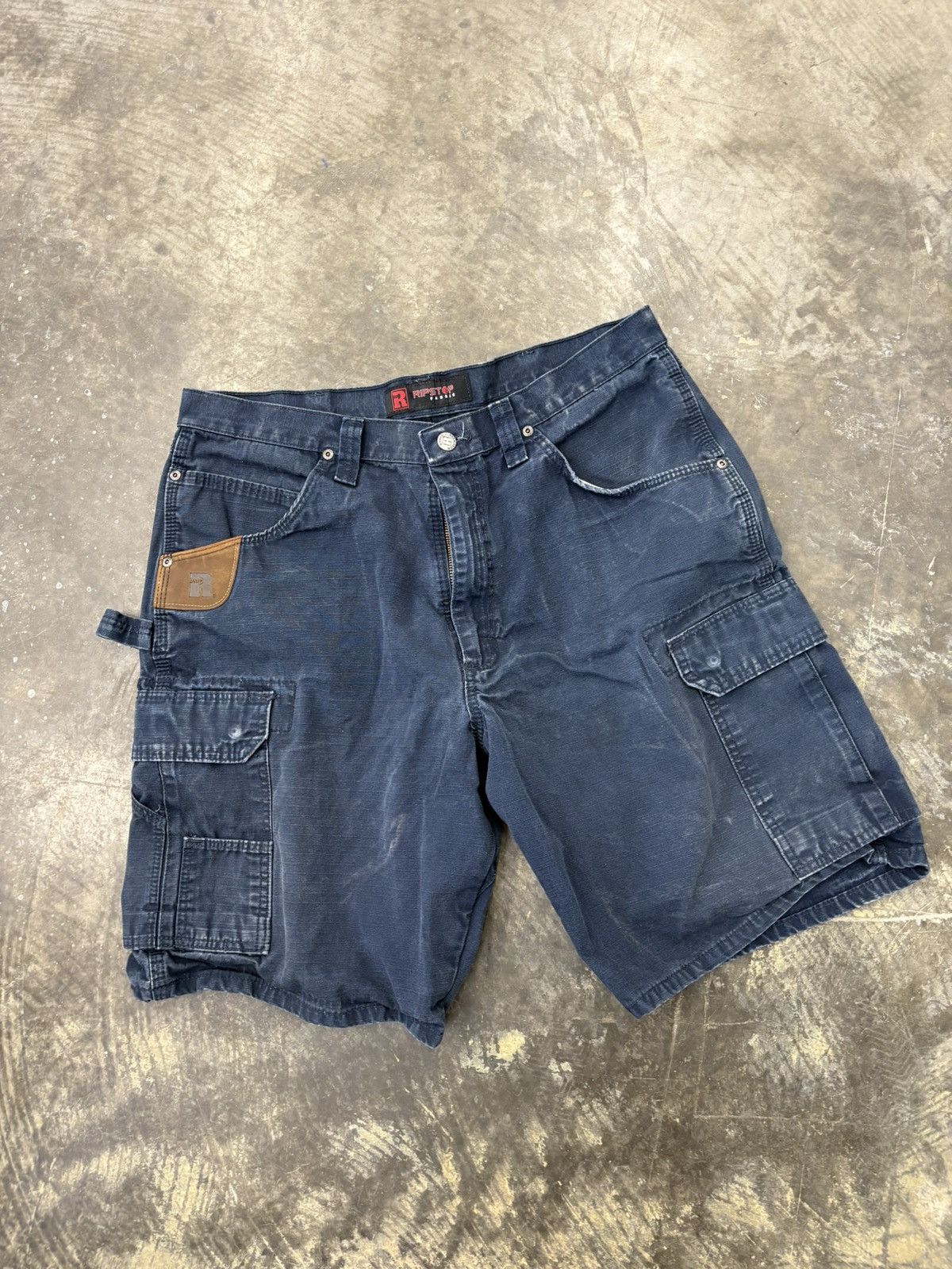 Vintage × Wrangler Y2K Ripstop Wrangler Cargo Shorts Size US 36 / EU 52 - 1 Thumbnail