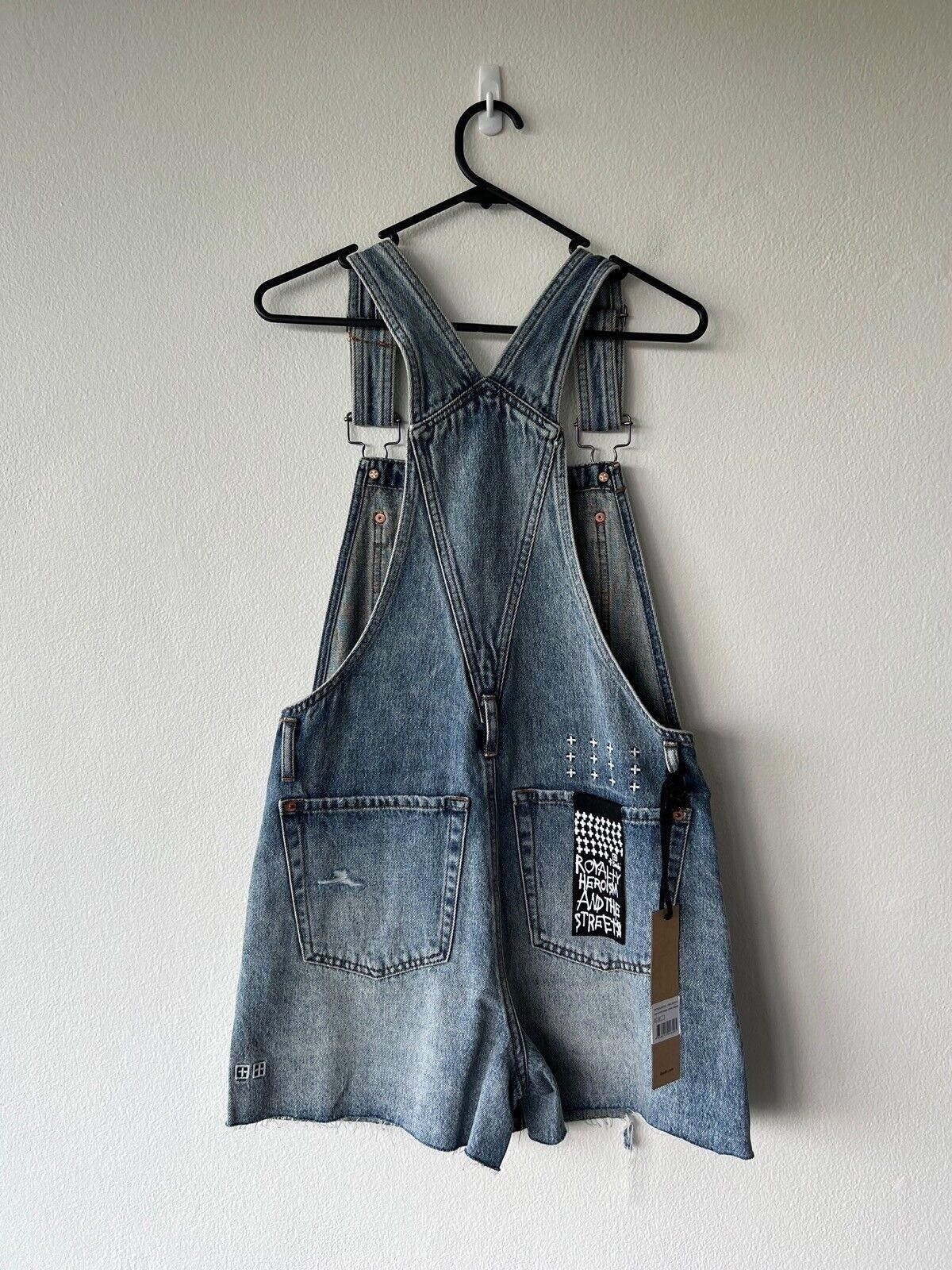 Ksubi new Ksubi womens dress jumpsuit shorts denim overall 23 5 Size 23" - 4 Thumbnail