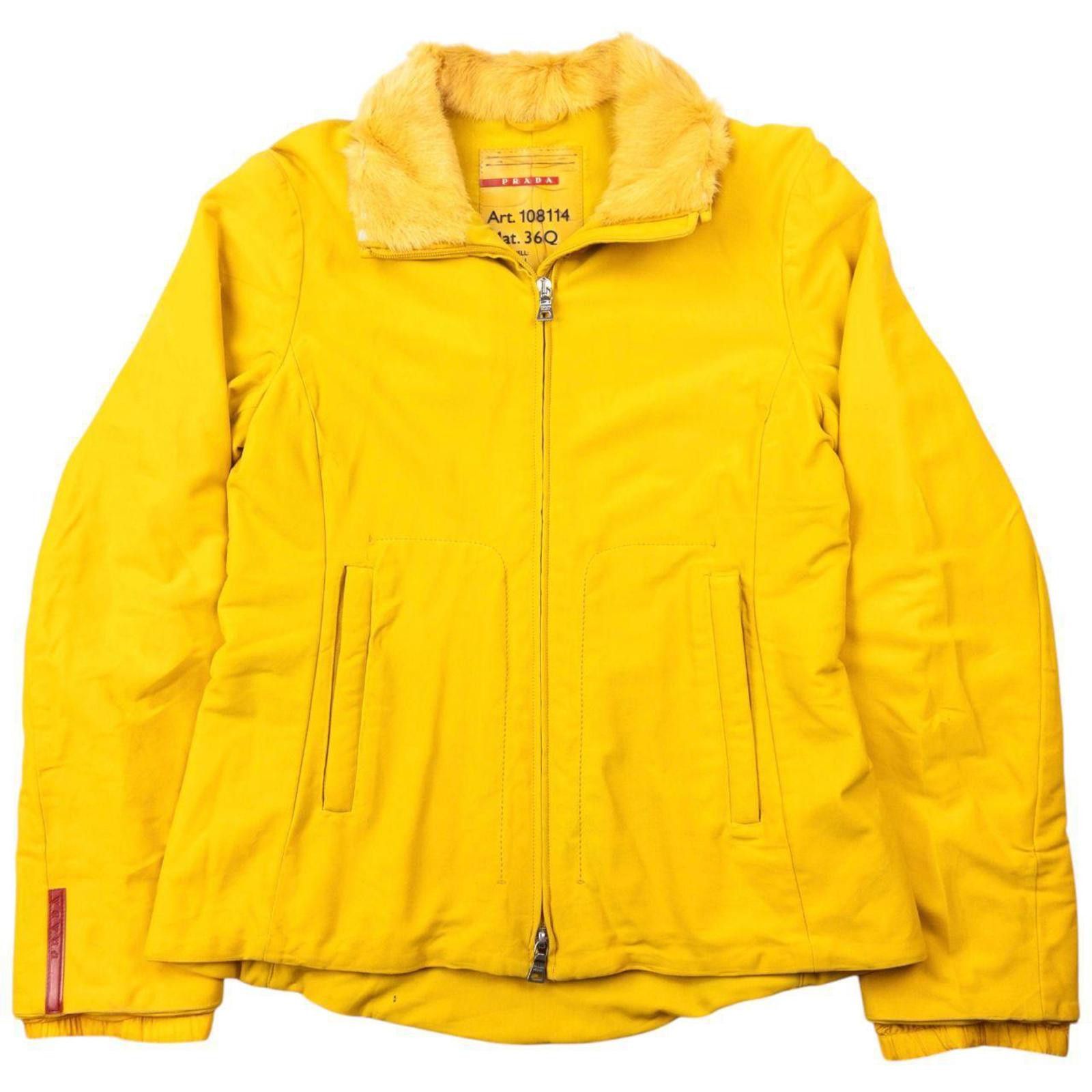 Prada Vintage 2000s Prada Sport Fur Collar Jacket Womens Size M Size US M / EU 48-50 / 2 - 1 Thumbnail