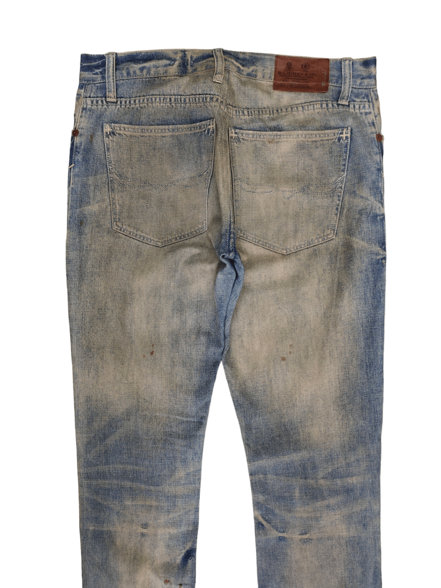 Polo Ralph Lauren Ralph Lauren Distress Faded Rusty Patchwork Skinny Jeans Size US 29 - 11 Thumbnail