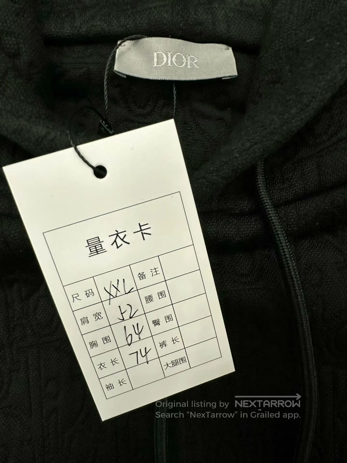 Dior dior embossed logo sweatshirt in black. Size US XXL / EU 58 / 5 - 2 Thumbnail