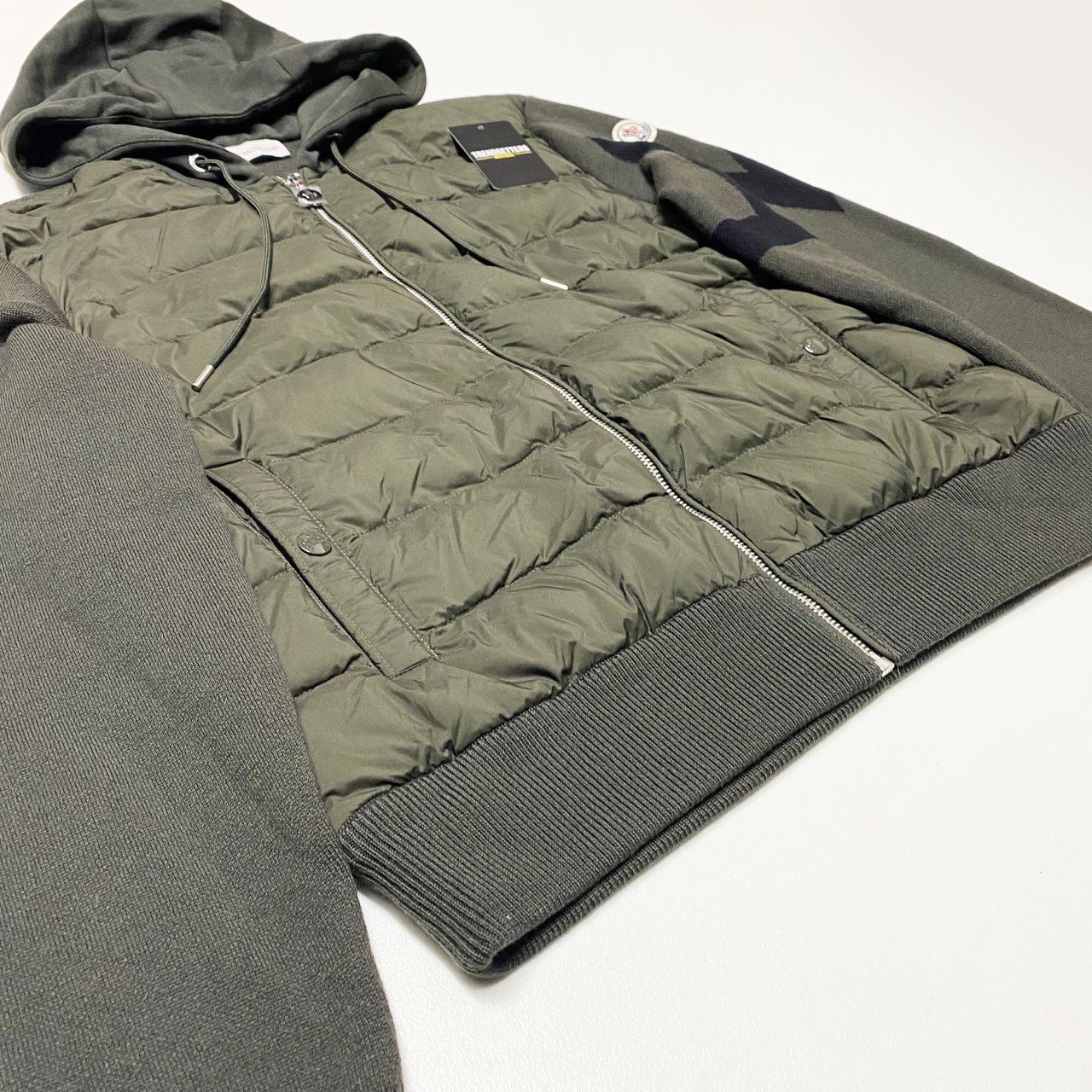Moncler Moncler tricot hooded padded cardigan mens size M sweater Size US M / EU 48-50 / 2 - 10 Thumbnail