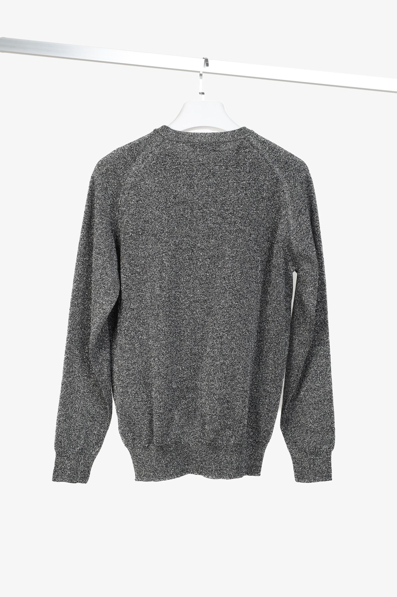AMI AMI Tinsel Tone Black and Silver Metallic Crewneck Sweater Size US L / EU 52-54 / 3 - 2 Thumbnail