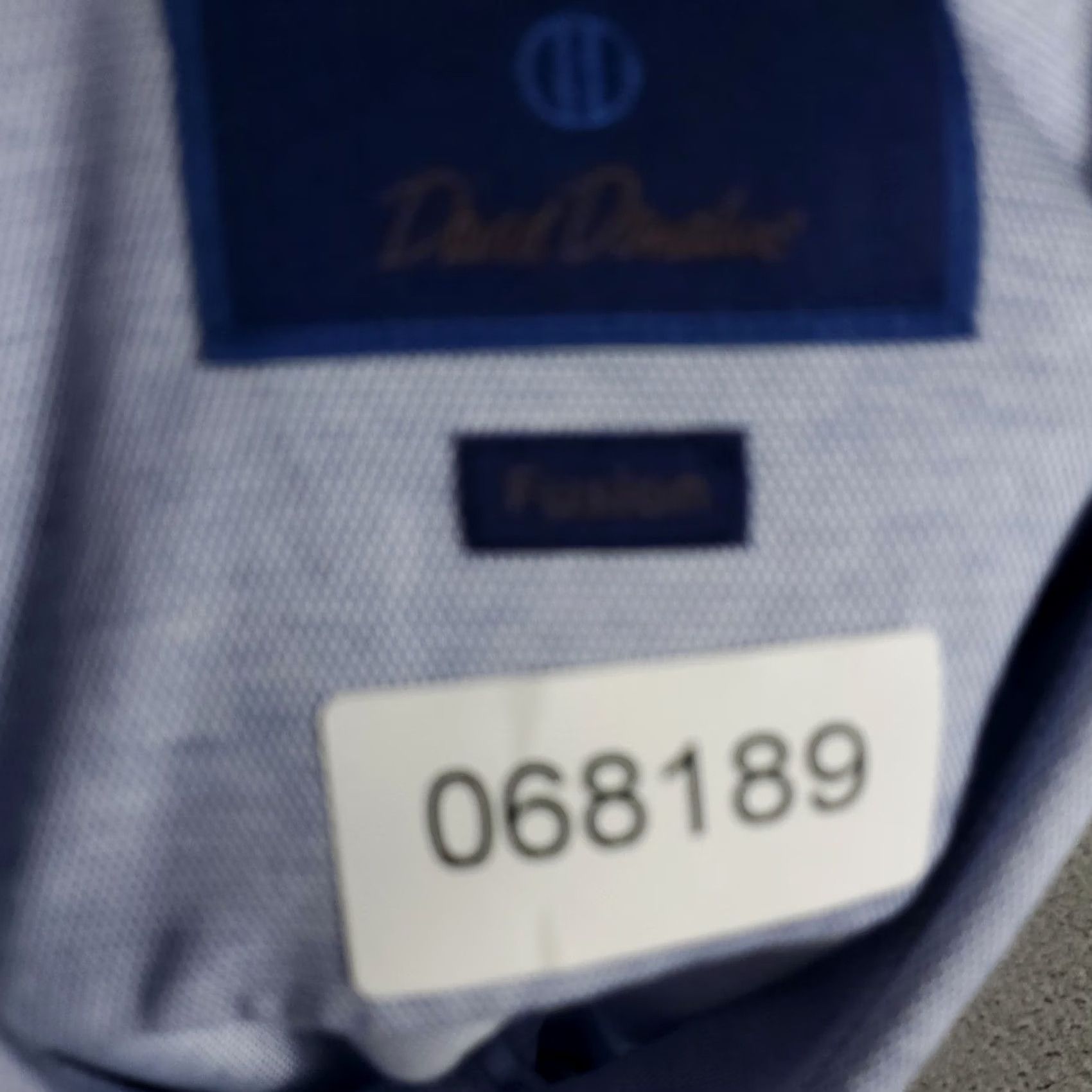 David Donahue David Donahue Shirt Mens Size 18 Blue Dress Button Up Long Sleeve Shirt Size 48R - 8 Thumbnail