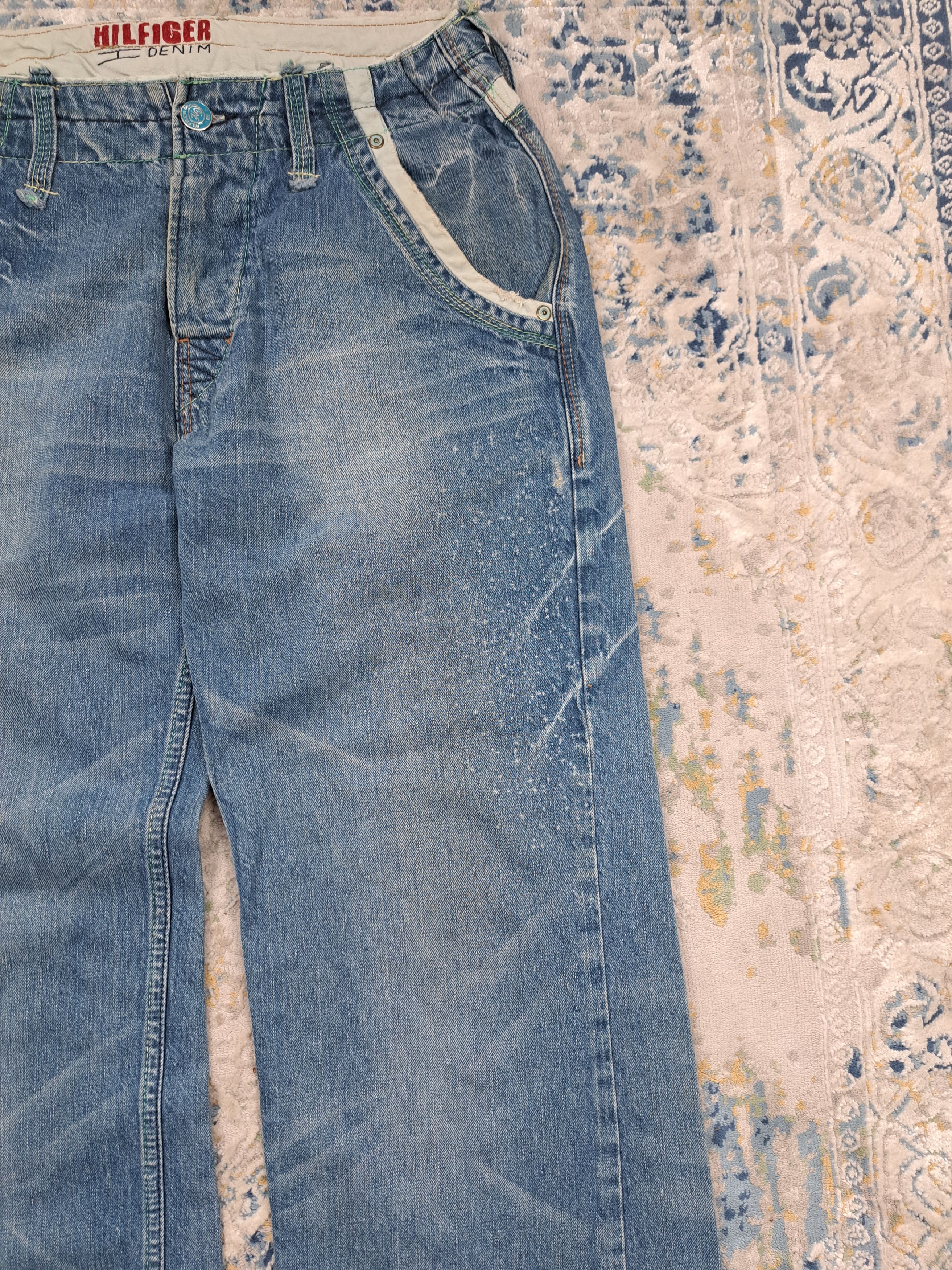 Tommy Hilfiger y2k Tommy Hilfiger Wide Leg Low Rise Japanese Style Denim Size US 31 - 7 Thumbnail