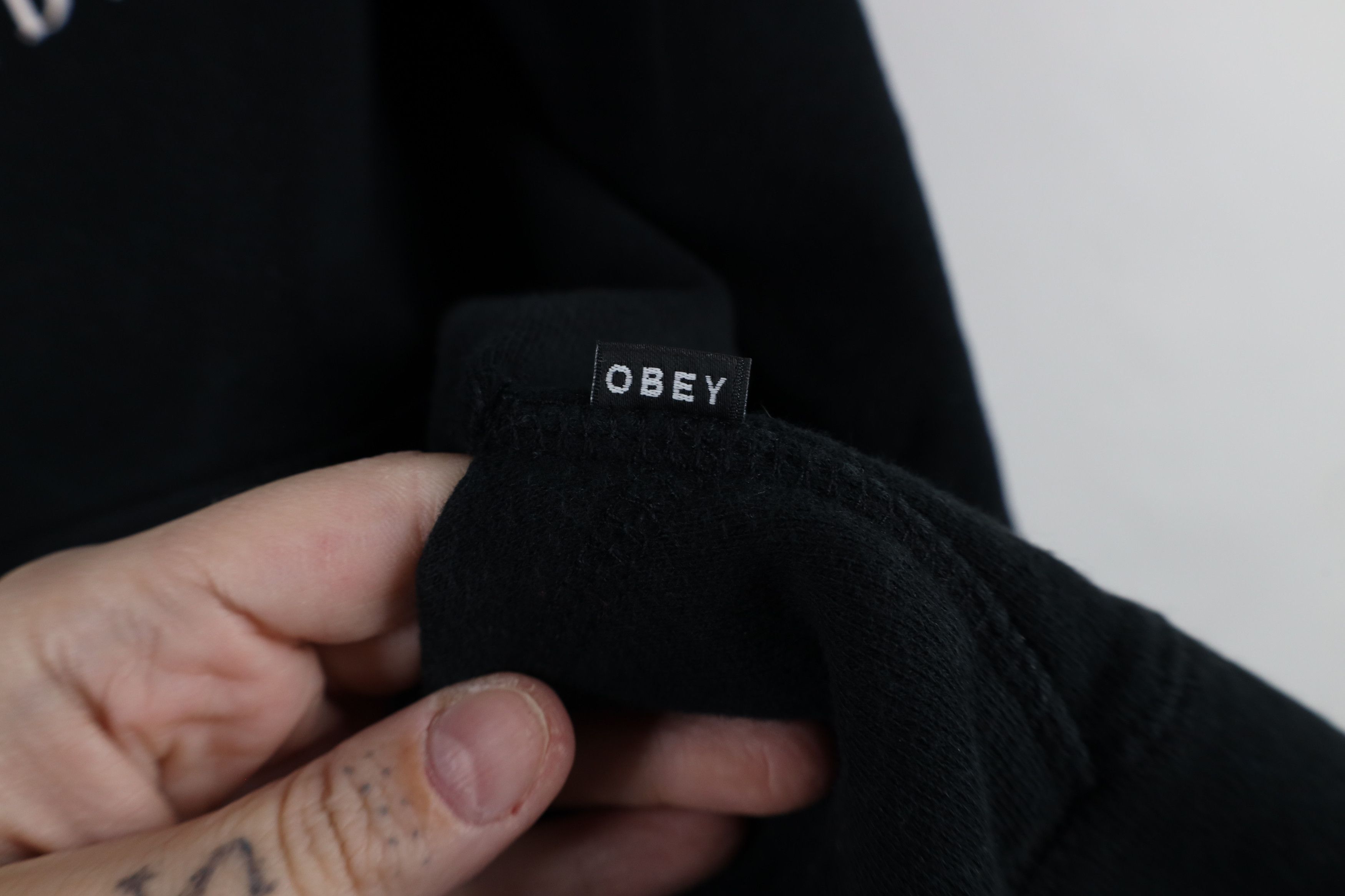 Obey × Vintage Vintage Obey Propaganda Spell Out Flower Hoodie Sweatshirt Size M / US 6-8 / IT 42-44 - 6 Thumbnail