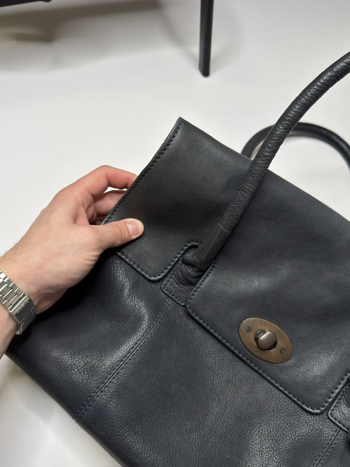 Vintage Vintage Leather bag avant garde if6was9 lgb birkin vibe 00s Size ONE SIZE - 2 Thumbnail
