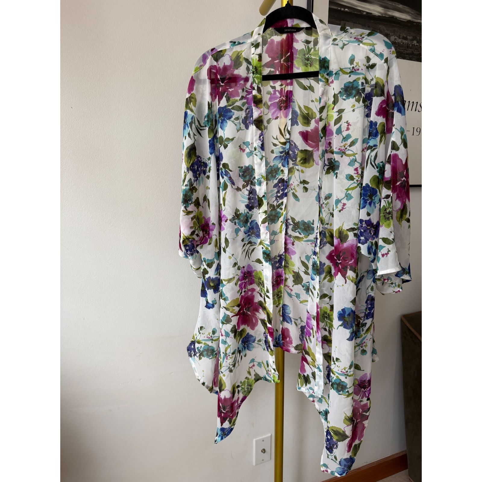 Other Paradigma Floral Kimono Womens XL Sheer Duster Open Front B Size XL / US 12-14 / IT 48-50 - 1 Thumbnail