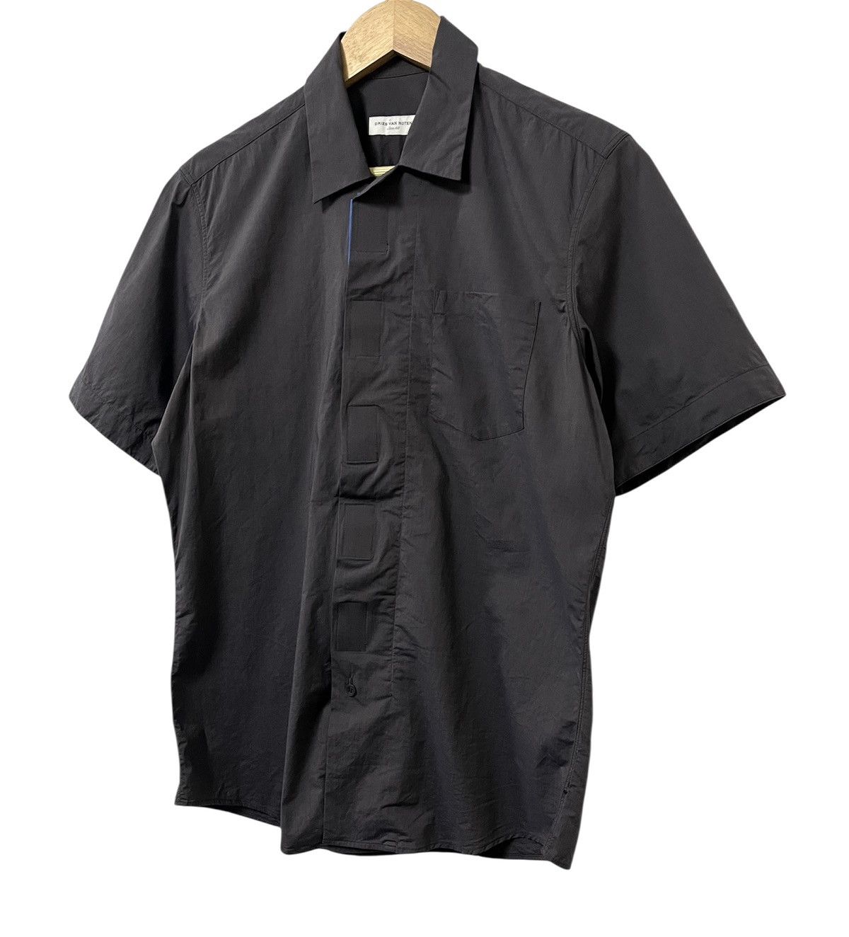 Dries Van Noten DRIES VAN NOTEN HIDDEN PLACKET BLUE PIPING LUXURY SHIRT Size US M / EU 48-50 / 2 - 4 Thumbnail