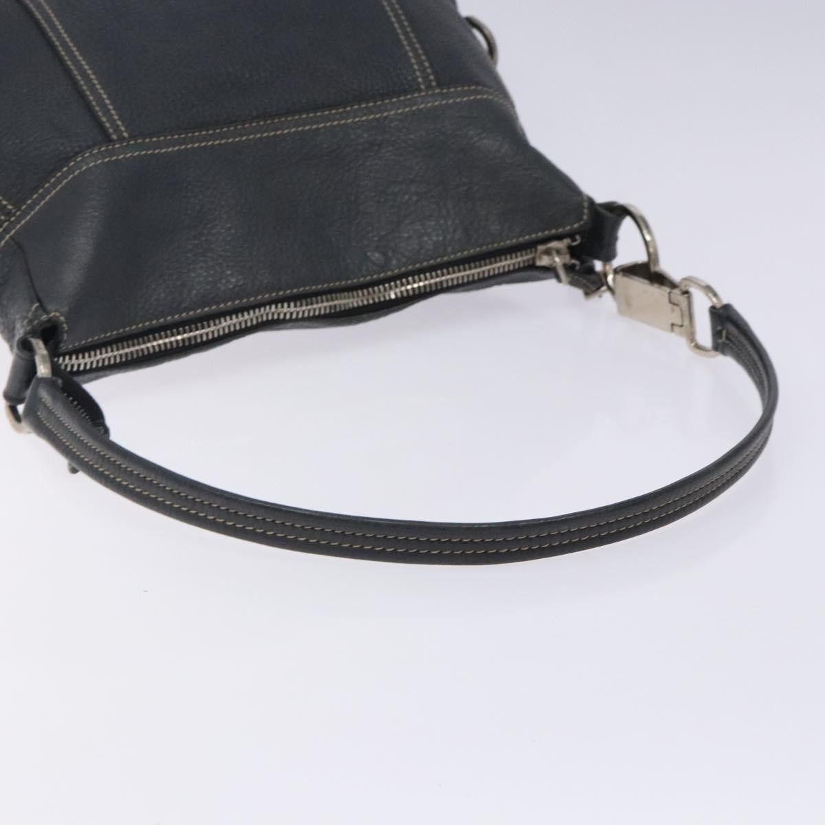 Prada PRADA Shoulder Bag Leather Navy Silver Size ONE SIZE - 7 Thumbnail