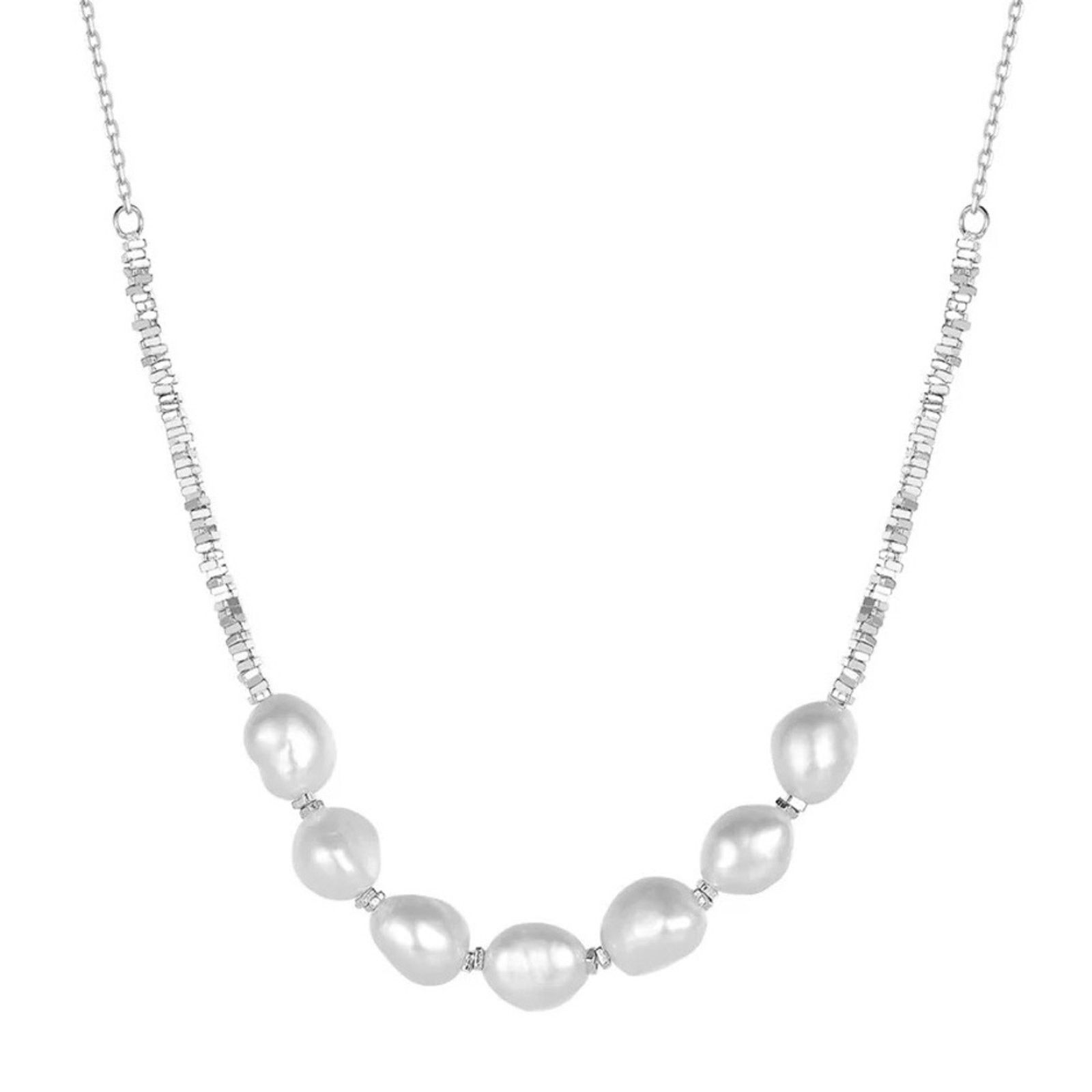 Other NEW Sterling Silver Freshwater Pearl Collarbone Chain - $129 Size ONE SIZE - 1 Thumbnail