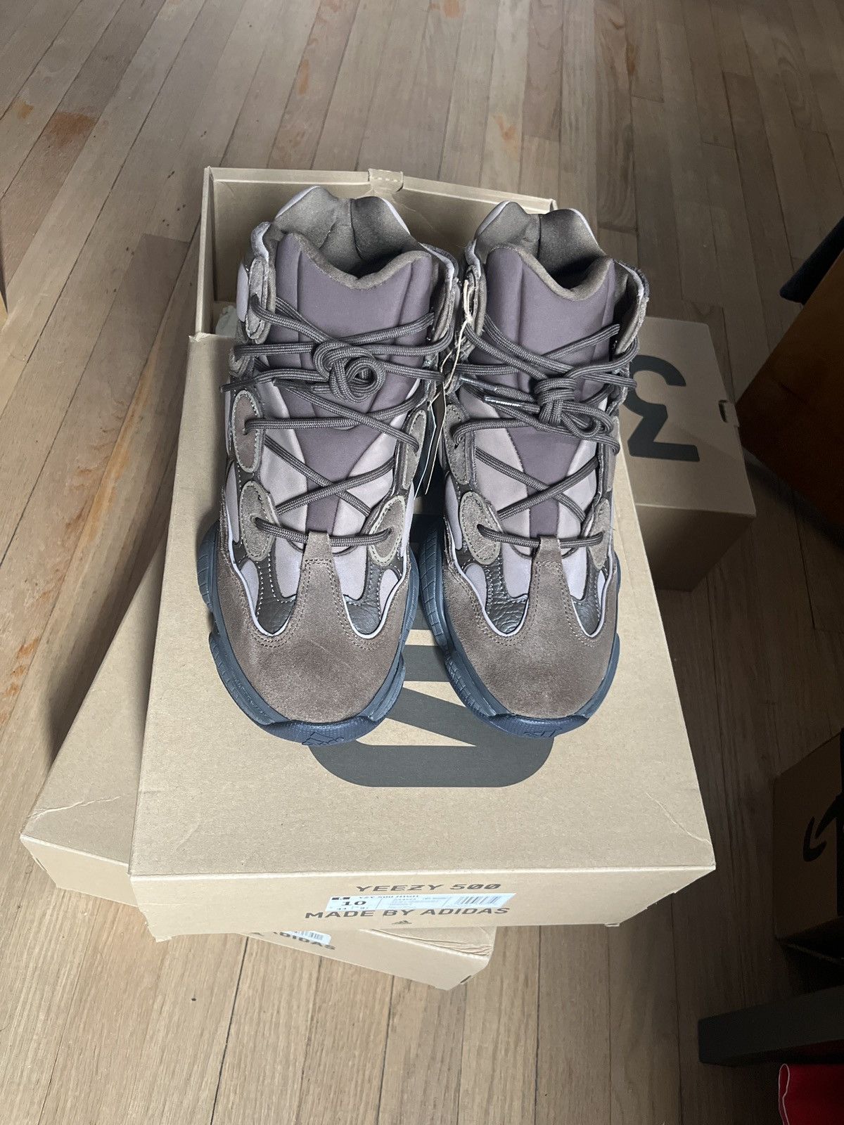 Adidas × Kanye West Adidas Yeezy 500 high ‘Taupe Black’ 2022 Size US 10 / EU 43 - 3 Thumbnail