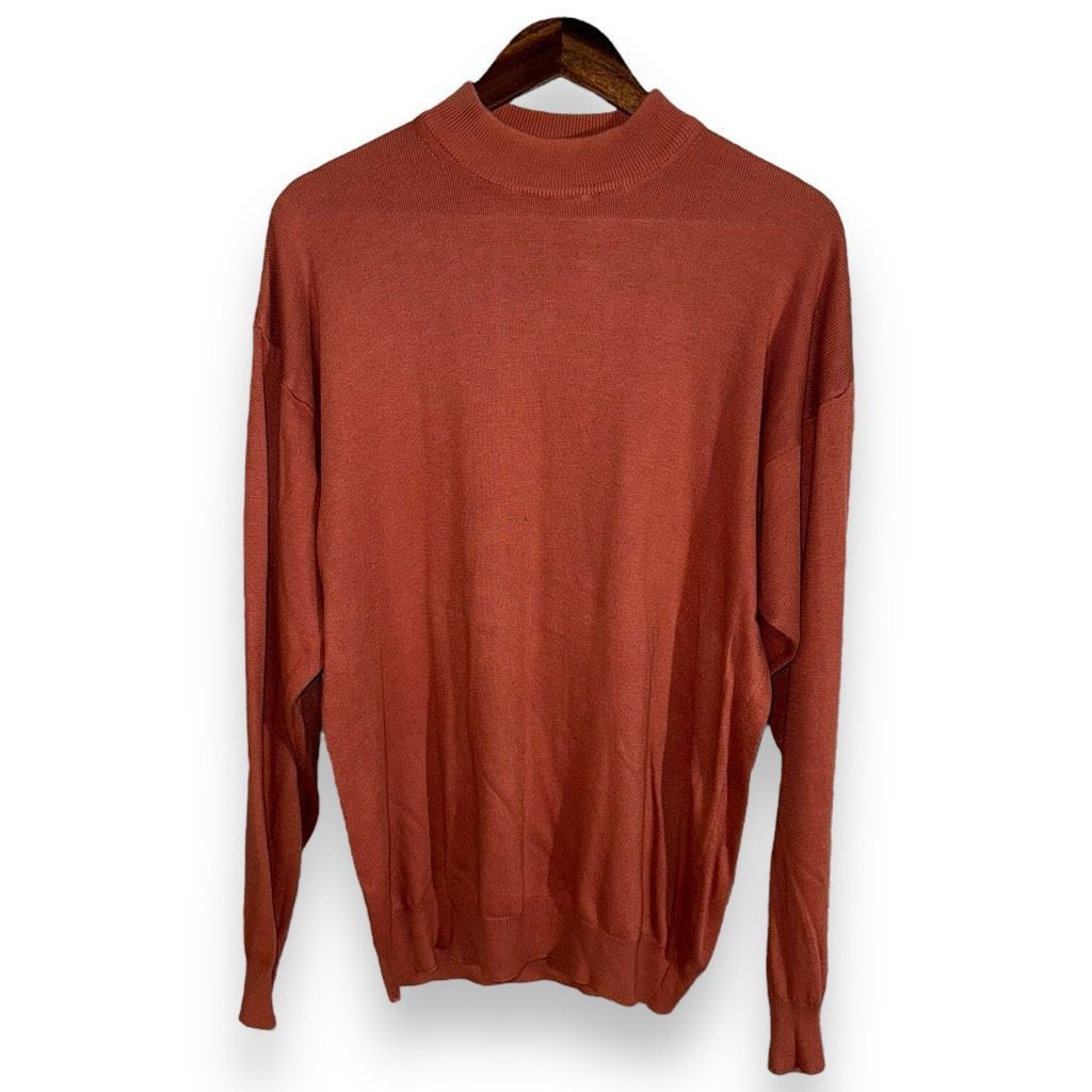 Other Zeidler & Zeidler Orange Made In Italy Mockneck Sweater L Size US L / EU 52-54 / 3 - 1 Thumbnail