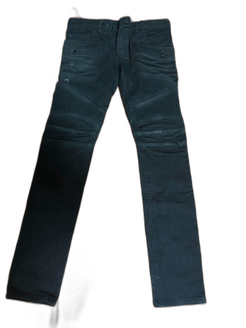 Balmain balmain men's low-rise fitted jeans-2508 Size US 29 - 1 Thumbnail