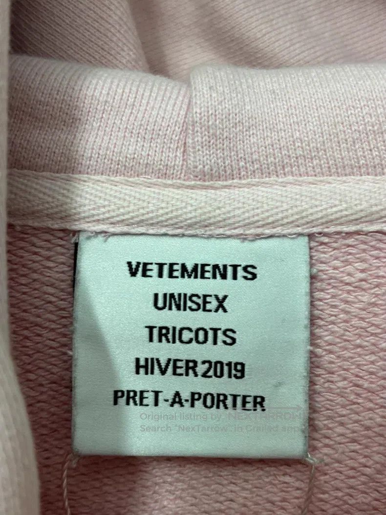 Vetements VETEMENTS Sweatshirt Hoodie Pink Size US M / EU 48-50 / 2 - 4 Thumbnail