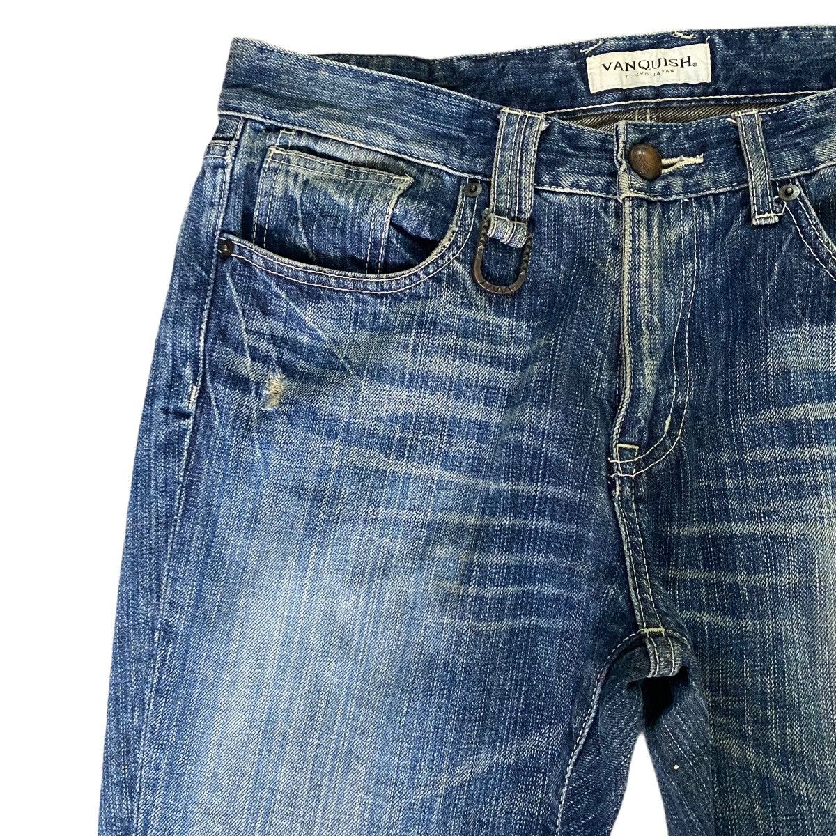 Vanquish VANQUISH Distressed Denim Jeans Size US 33 - 4 Thumbnail