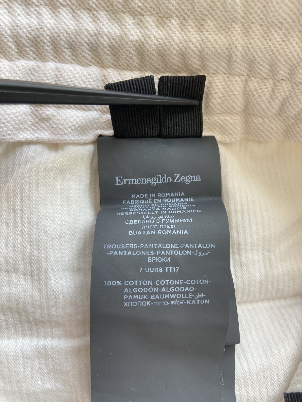 Ermenegildo Zegna Ermenegildo Zegna Cotton Trouthers Size US 38 / EU 54 - 11 Thumbnail