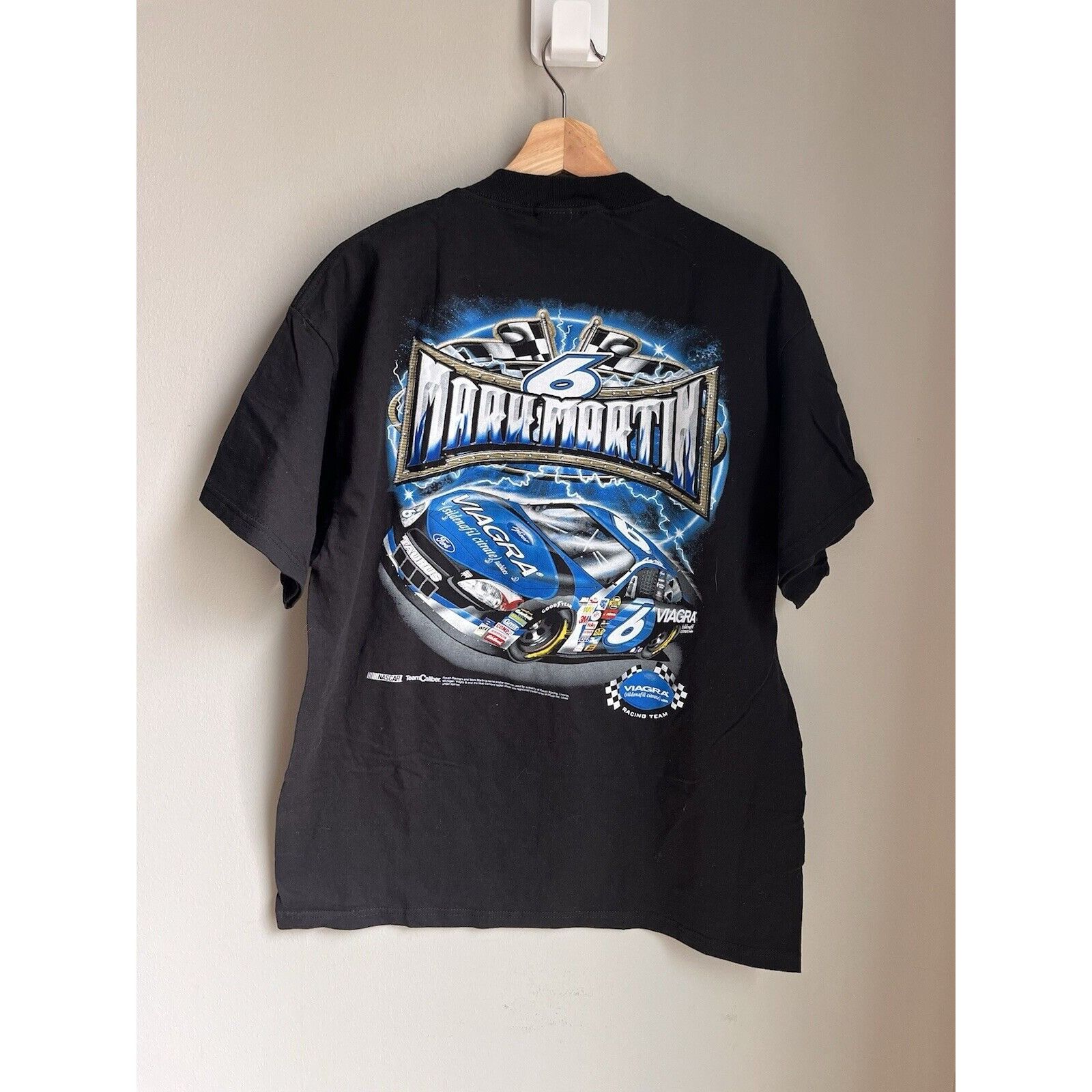 NASCAR VINTAGE NASCAR RACING MARK MARTIN #6 VIAGRA T SHIRT SIZE L Size US L / EU 52-54 / 3 - 4 Thumbnail