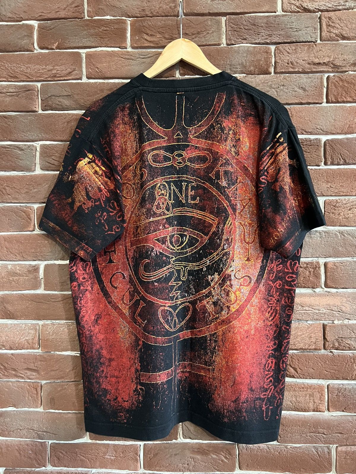Band Tees Rare Vintage 00s Behemoth All Over Black Metal Band Tshirt Size US XL / EU 56 / 4 - 2 Thumbnail