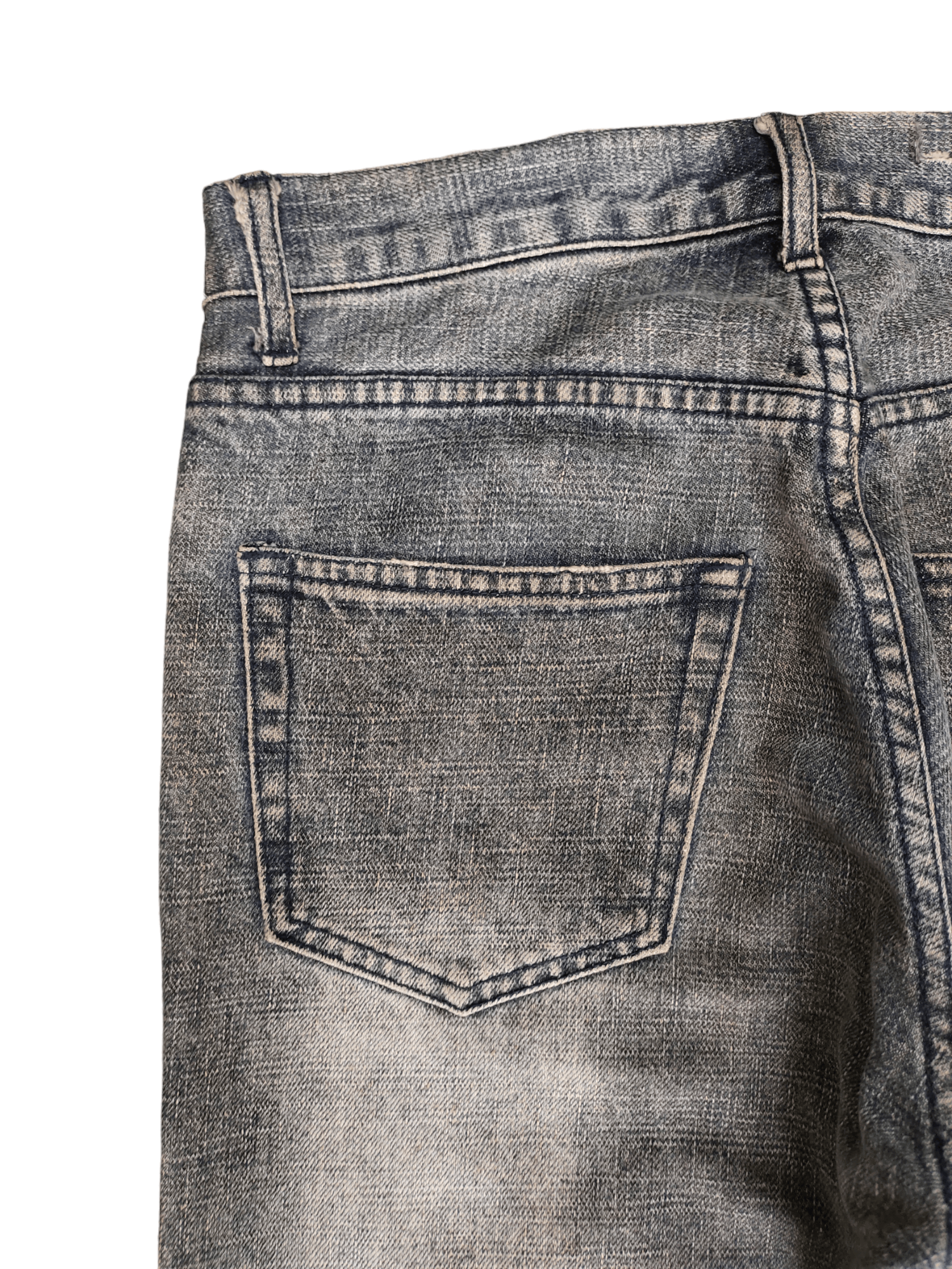 Hysteric Glamour Japanese Brand Nylaus Patchwork Distress Faded Denim Pants Size US 32 / EU 48 - 11 Thumbnail