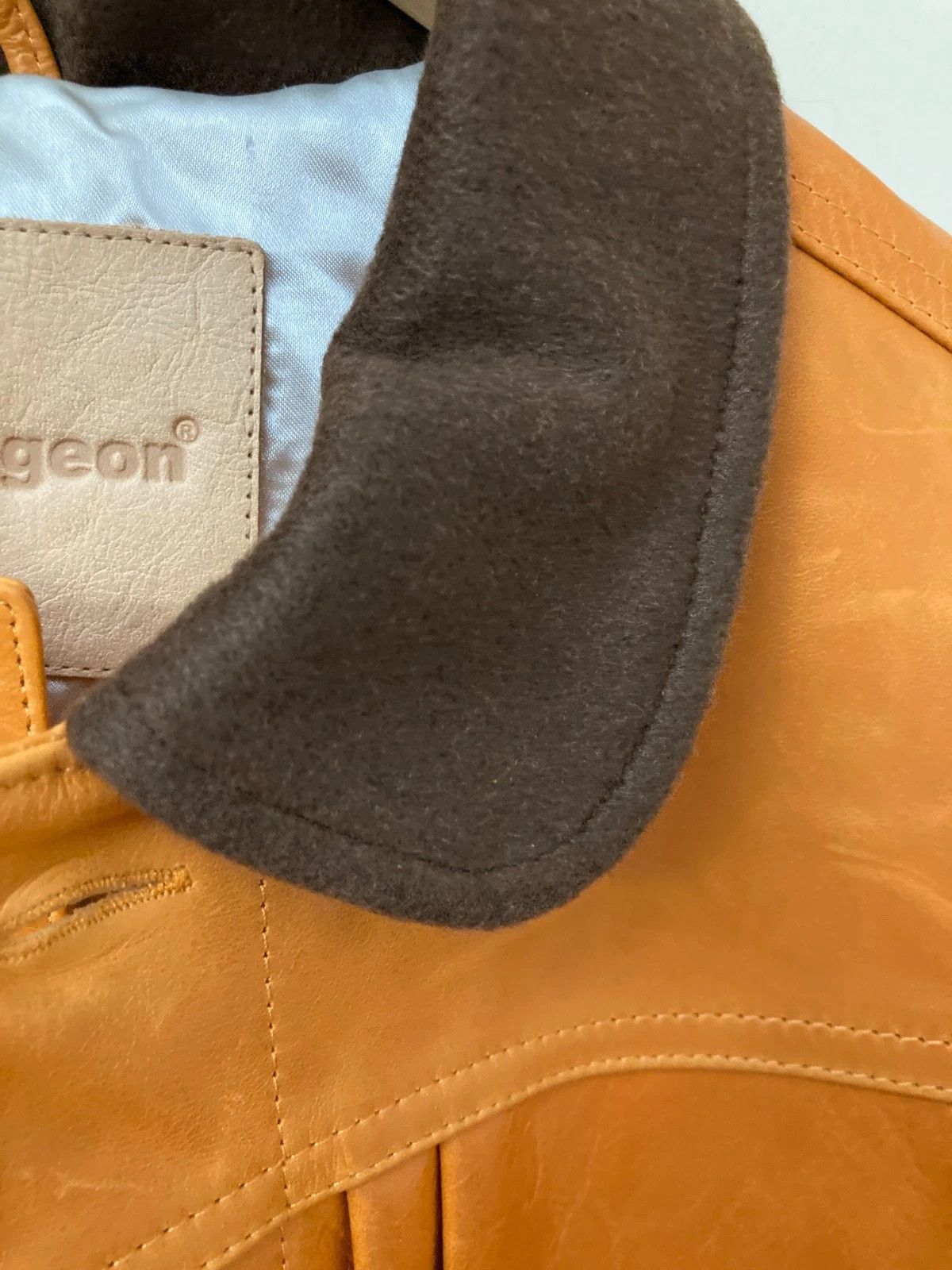 clothsurgeon Leather Jacket Orange Medium/Large Made in England Size US M / EU 48-50 / 2 - 3 Thumbnail