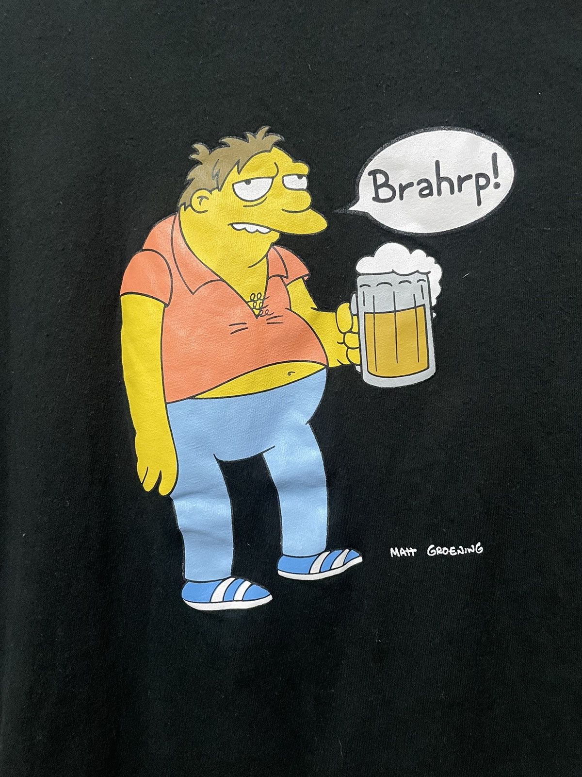 The Simpsons Vintage 2001 The Simpsons Barney Gumble Beer Tee Black XL Size US XL / EU 56 / 4 - 2 Thumbnail
