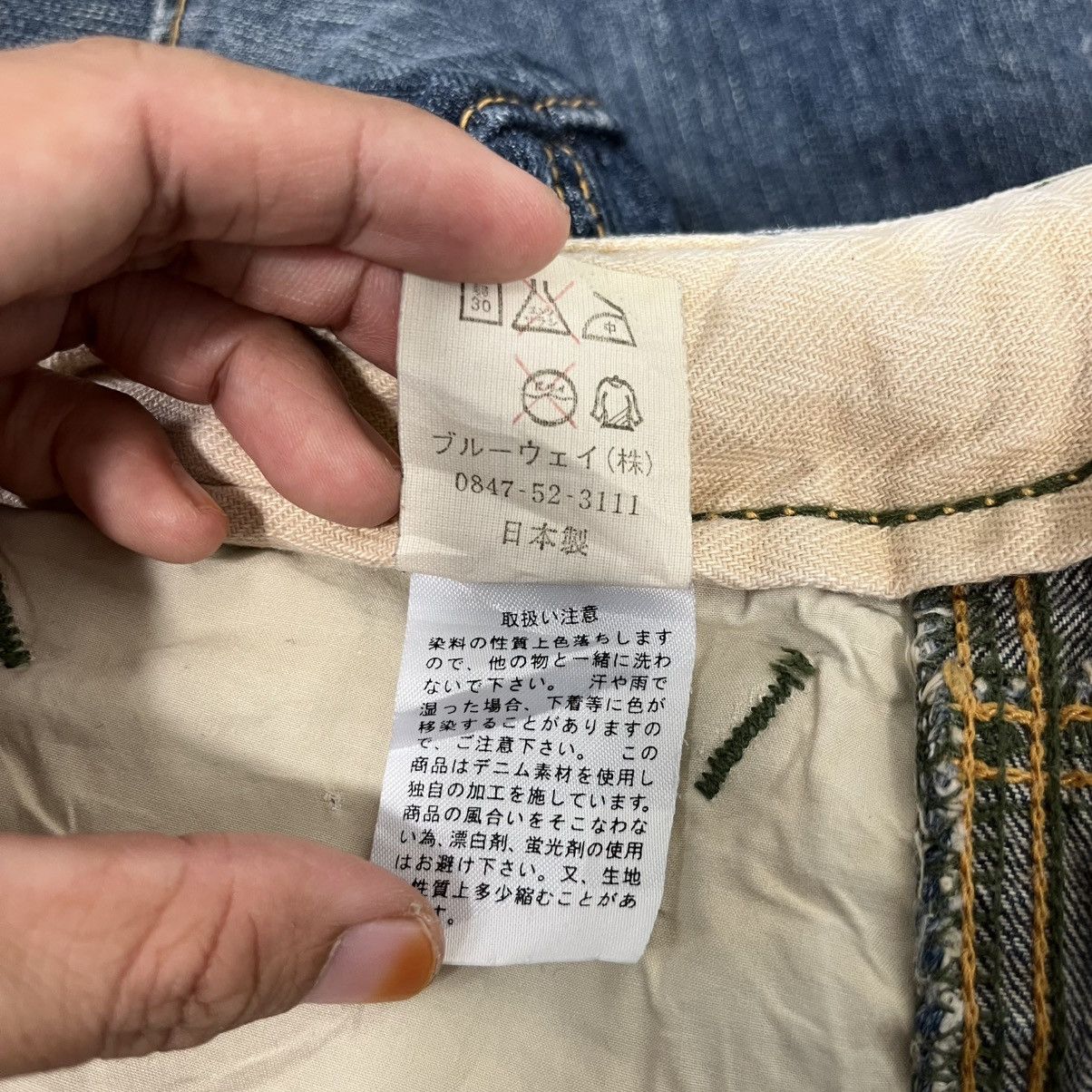 Japanese Brand Vintage Blue Way Tactical Denim Size US 34 / EU 50 - 22 Thumbnail