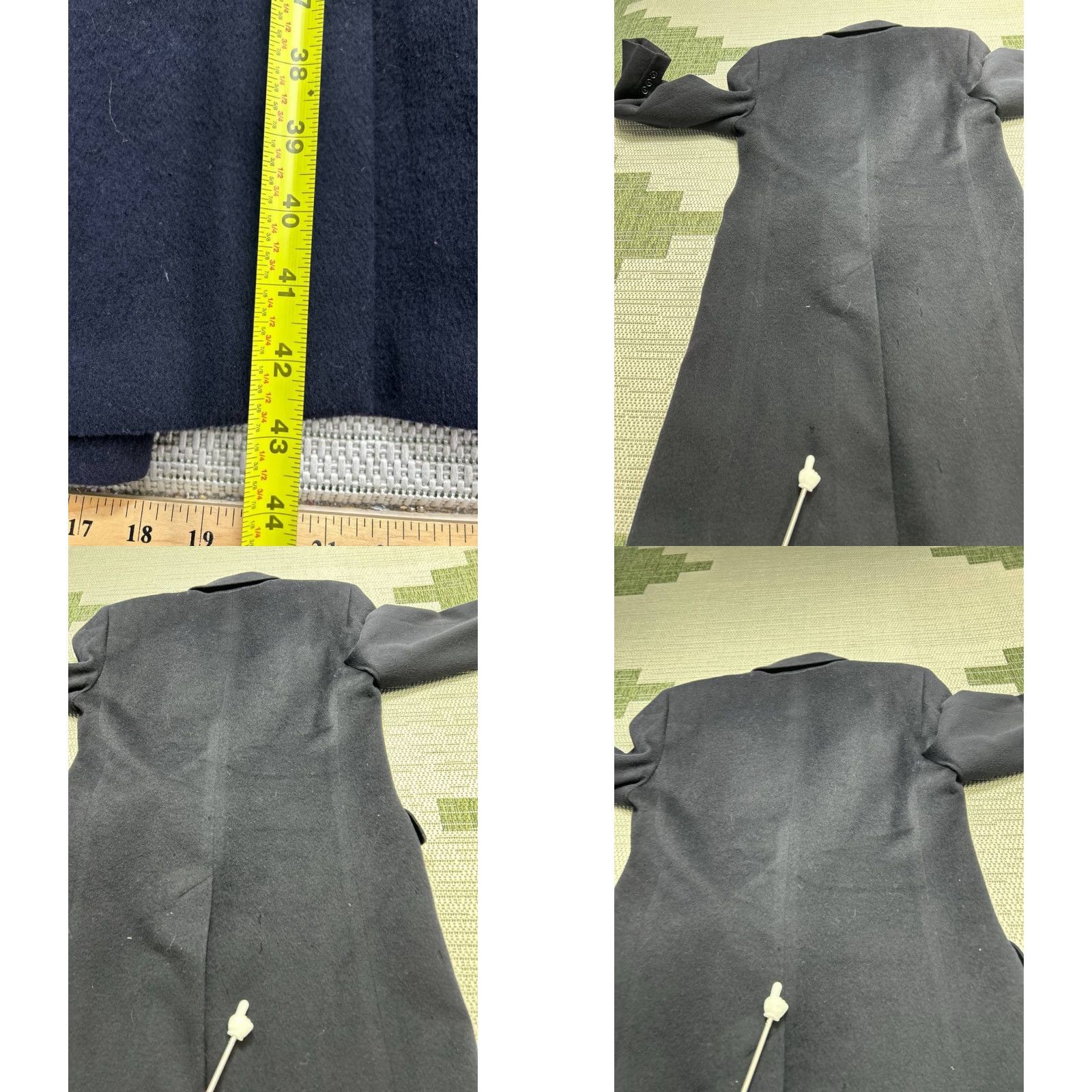 Vintage Vtg Principe By Marzotto Overcoat Mens 38 Blue Wool Coat Long Wool Mens Size US XXS / EU 40 - 10 Thumbnail
