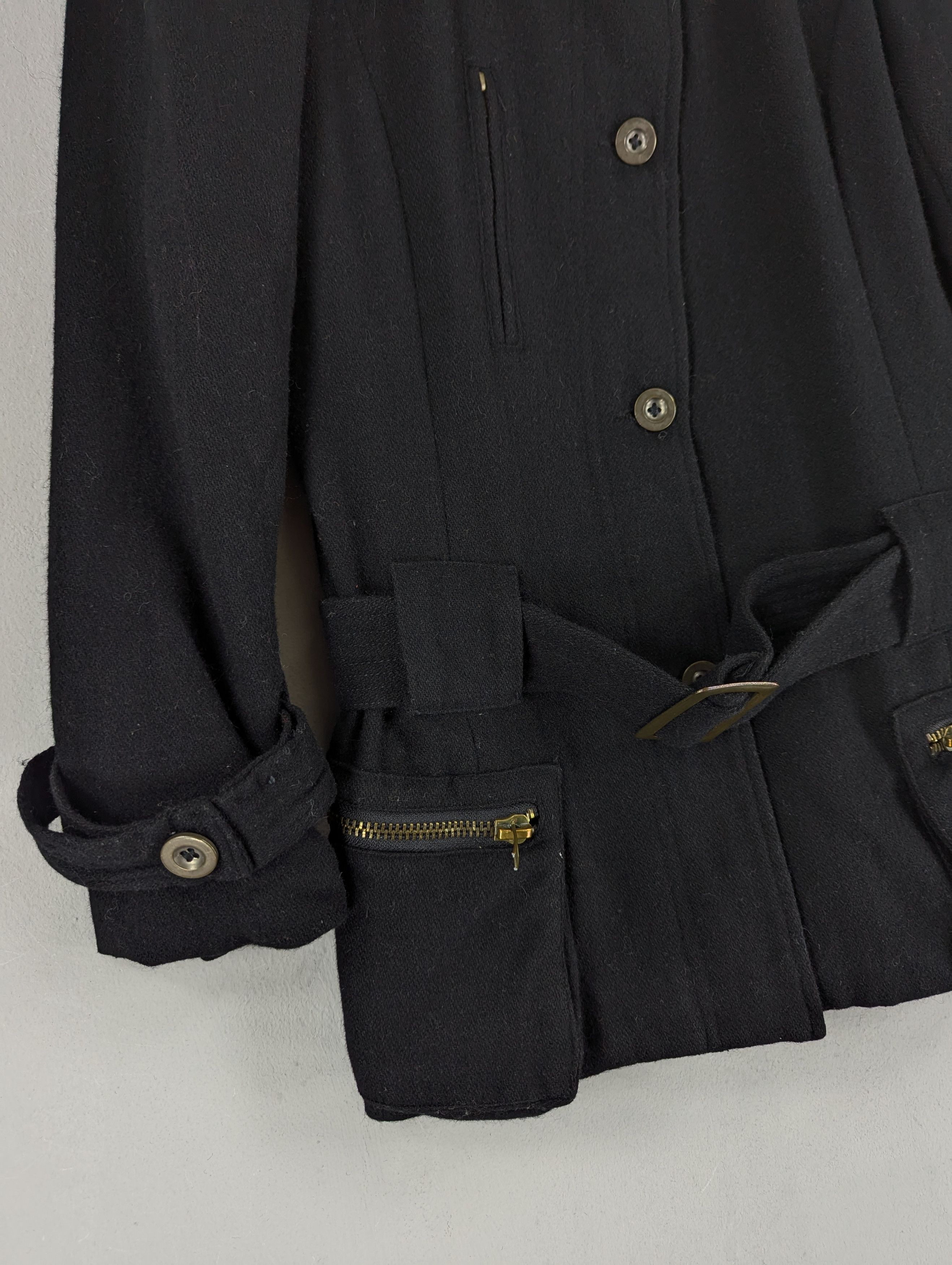 GOA G.O.A Military Style Wool Coat Jacket With Belted Size S / US 4 / IT 40 - 6 Thumbnail
