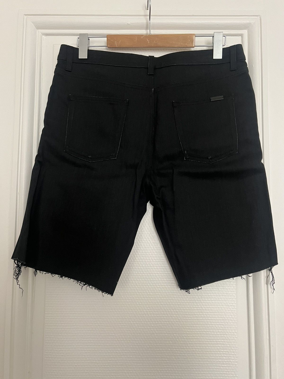 Saint Laurent Paris Saint Laurent Paris black short denim Size US 33 - 4 Thumbnail