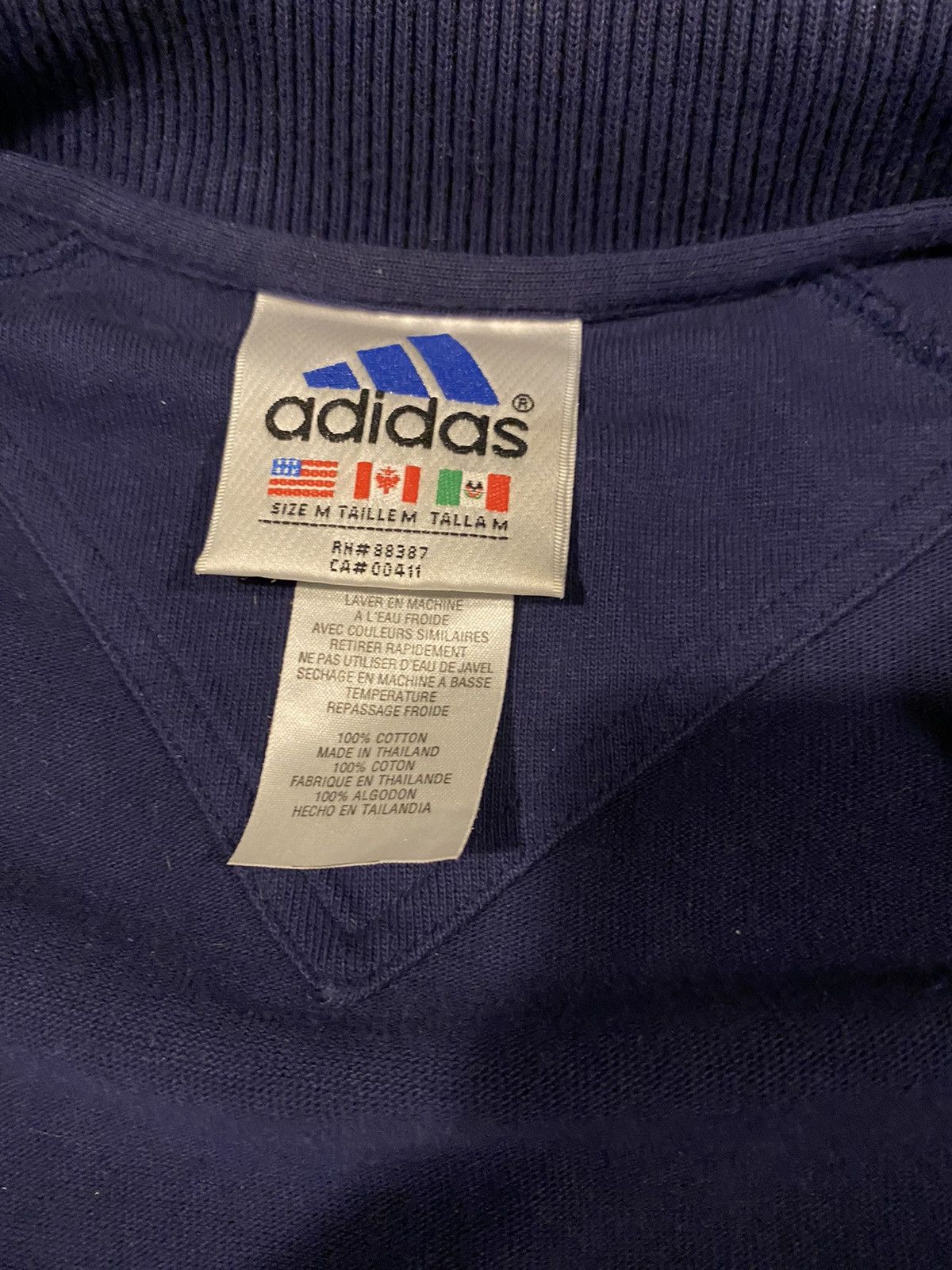 Adidas × Russell Athletic Adidas zip up collared jacket, elastic collar Size US S / EU 44-46 / 1 - 4 Thumbnail