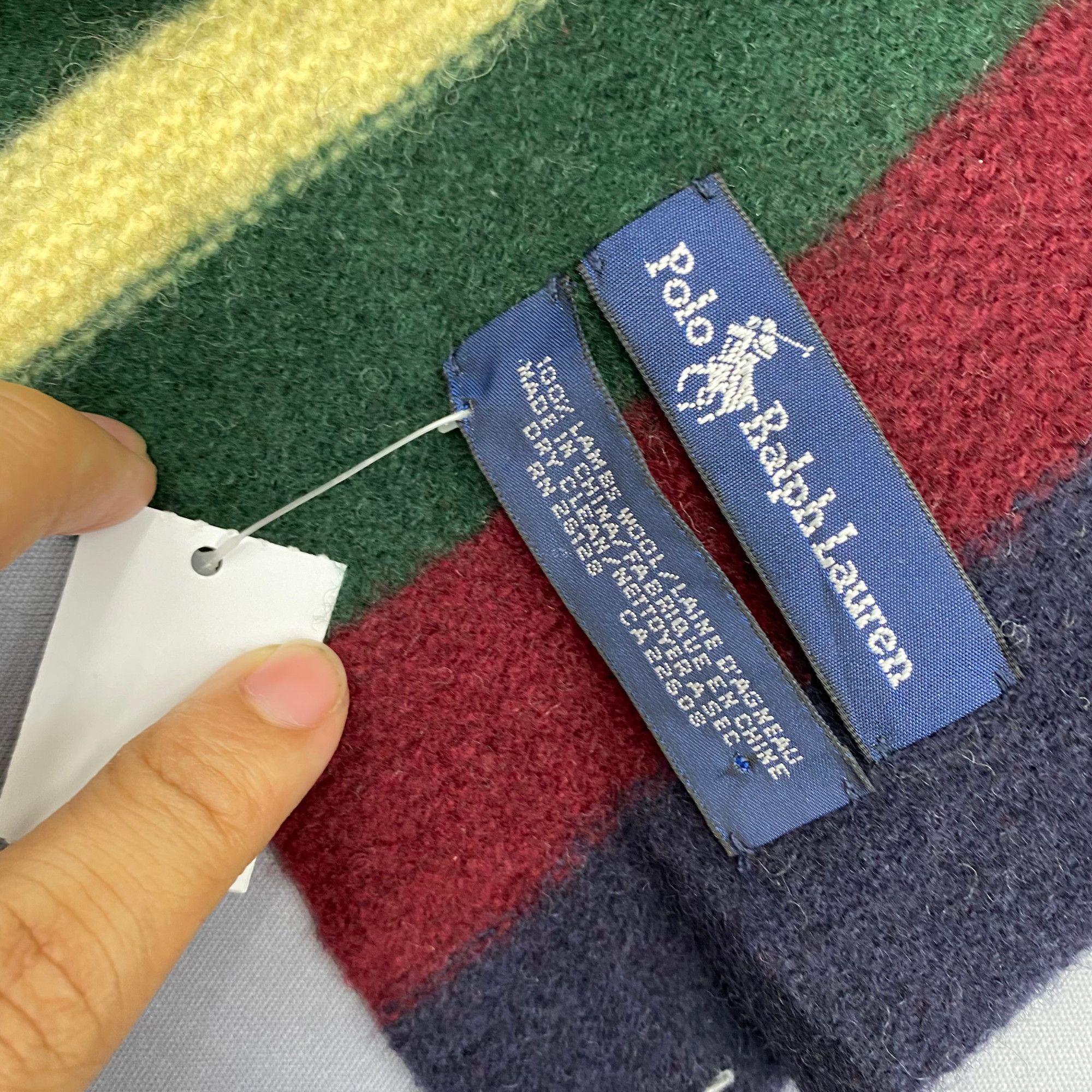 Polo Ralph Lauren Vintage Polo Ralph Lauren Scarf Muffler Wool Winter Scarves Size ONE SIZE - 5 Thumbnail