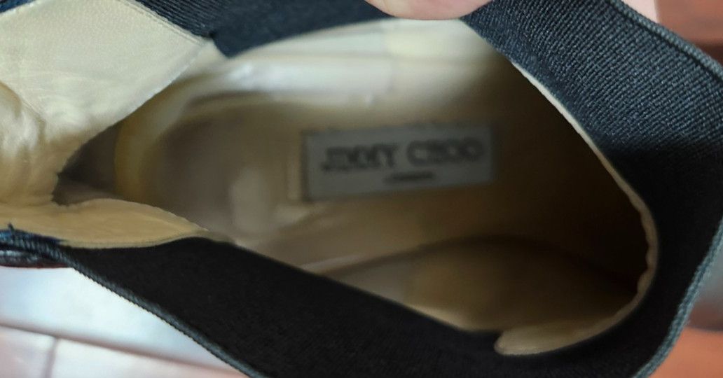 Jimmy Choo Jimmy Choo Black Leather Chelsea Ankle Boots US10/EU41 Size US 10 / IT 40 - 12 Thumbnail