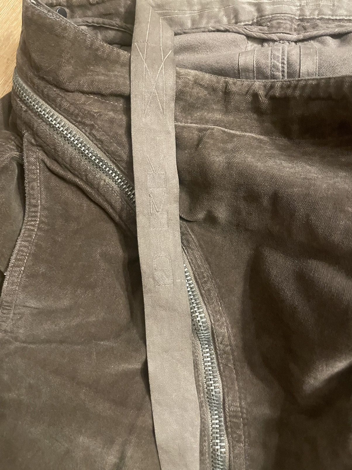 Rick Owens Double Layer Aircut Velvet Pants Size US 32 / EU 48 - 11 Thumbnail