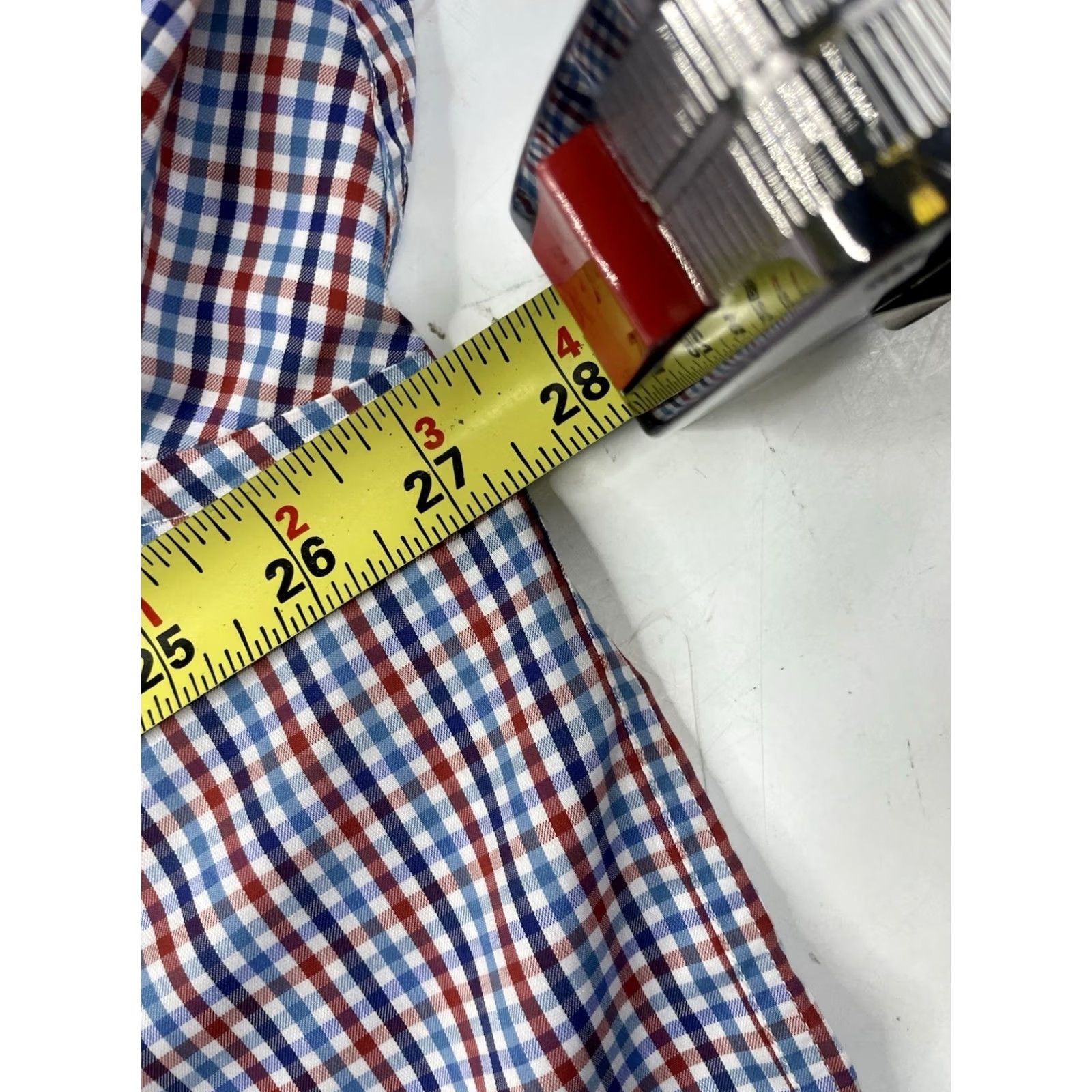 Allen Edmonds Allen Edmonds Performance Shirt XXL Long Sleeve Check Mens Button Down Casual Dress Shirt Size US XXL / EU 58 / 5 - 6 Thumbnail