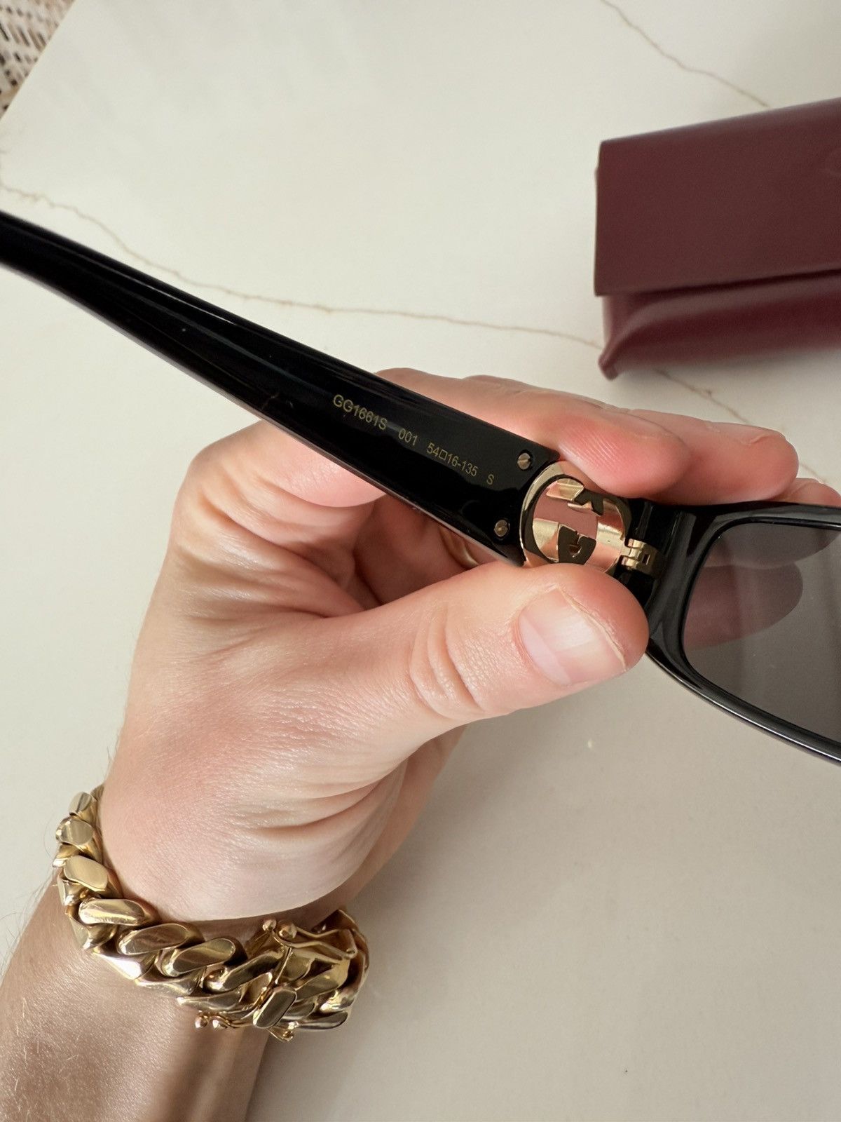Gucci Unisex Gucci glasses Size ONE SIZE - 3 Thumbnail
