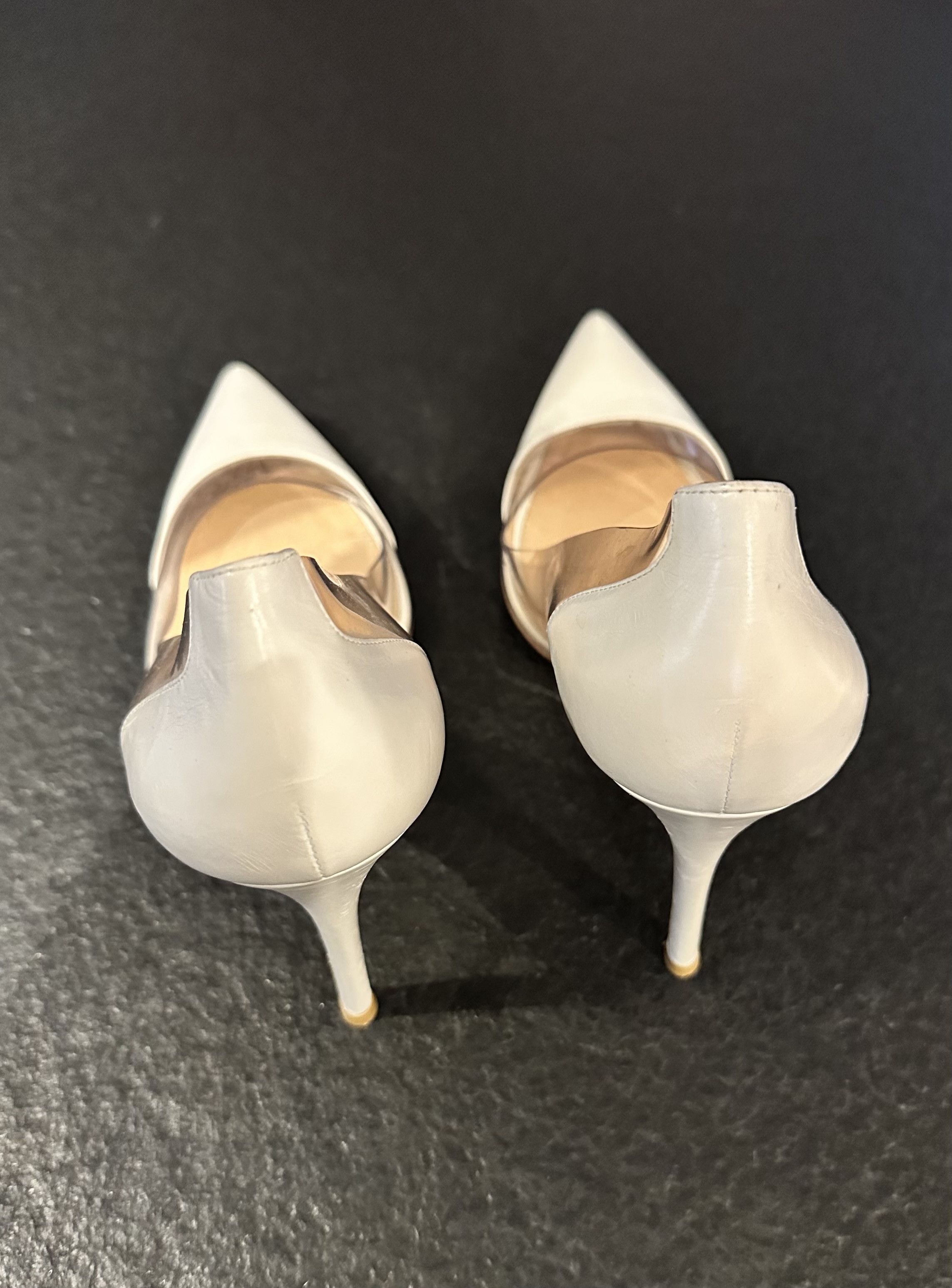 Gianvito Rossi Plexi leather and PVC pumps Size US 9.5 / IT 39.5 - 3 Thumbnail